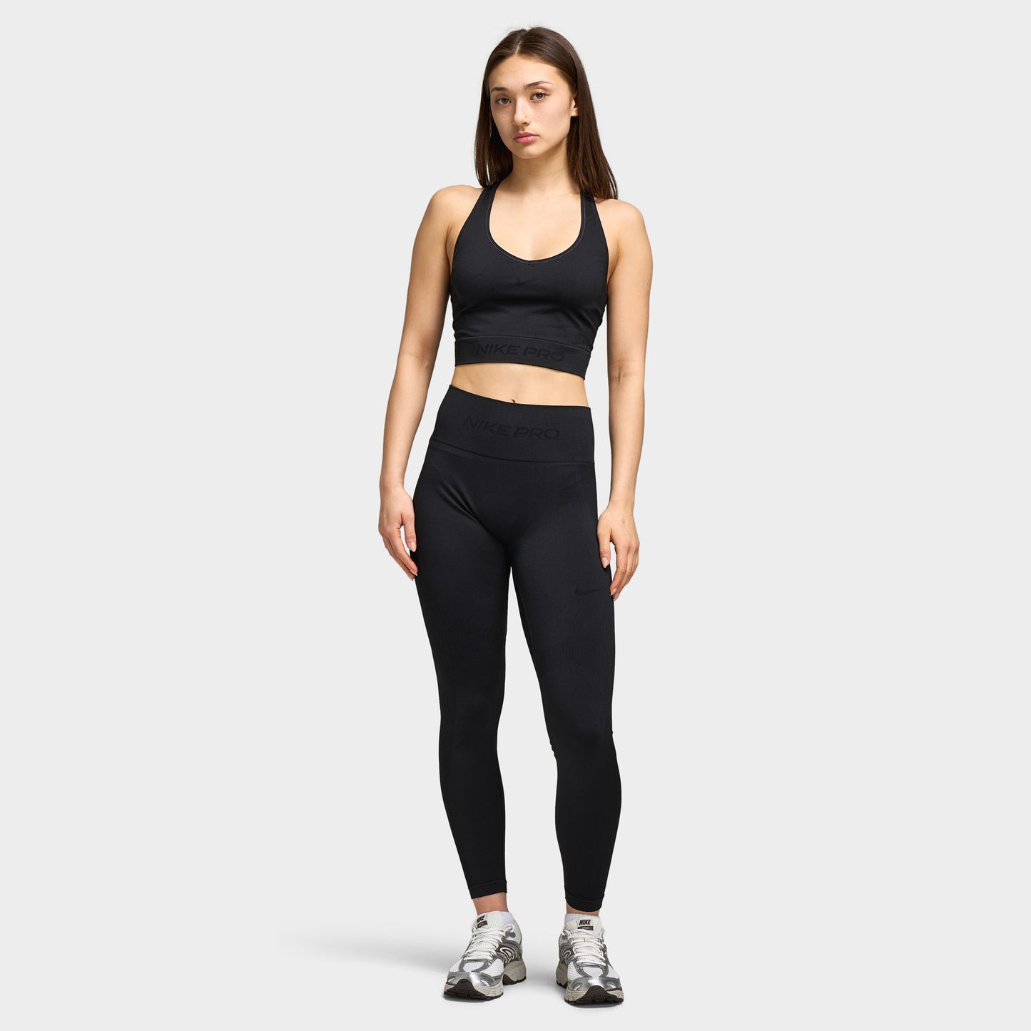 Nike Pro Dry Fit Seamless Legging 7/8 taille haute pour femmes / Noir