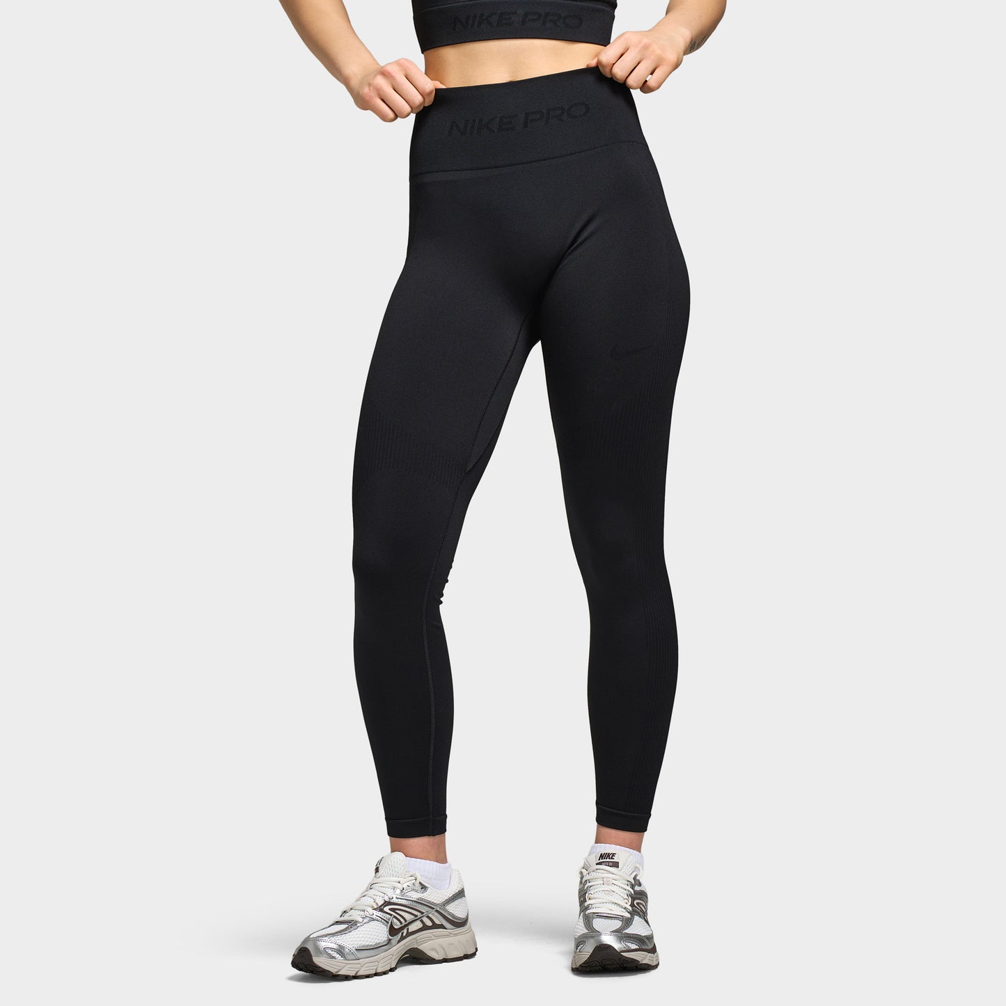 Nike Pro Dry Fit Seamless Legging 7/8 taille haute pour femmes / Noir