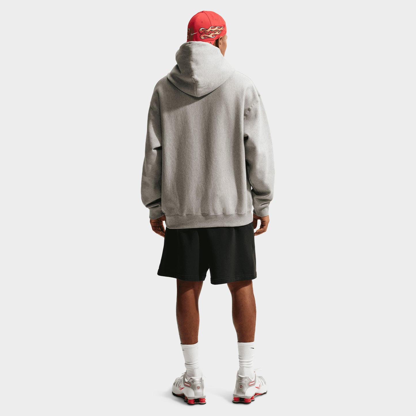 Nike Solo Swoosh Chandail à Capuchon Polaire / Gris Chiné