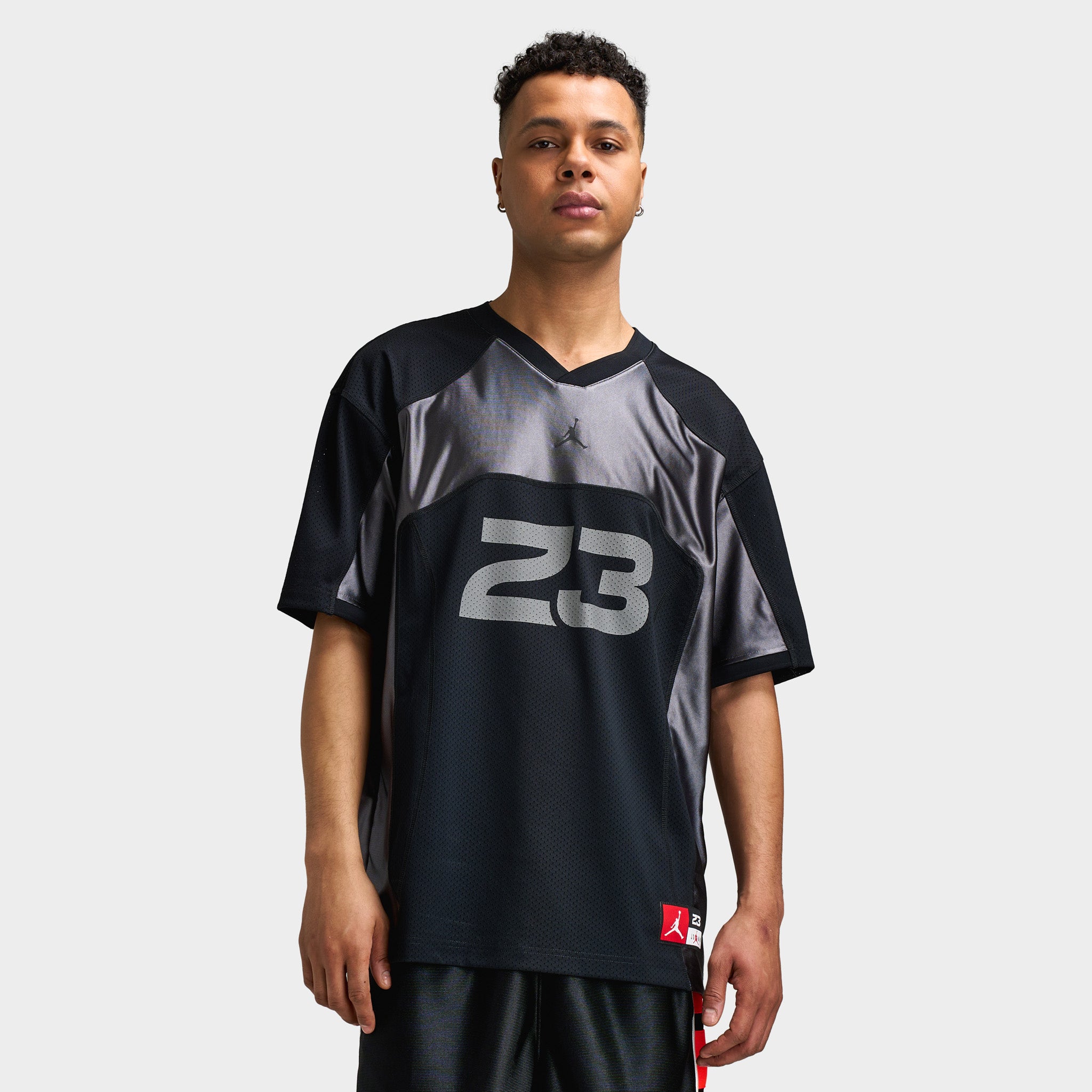 Jordan Flight Men's Short-Sleeve Jersey Black / Iron Grey