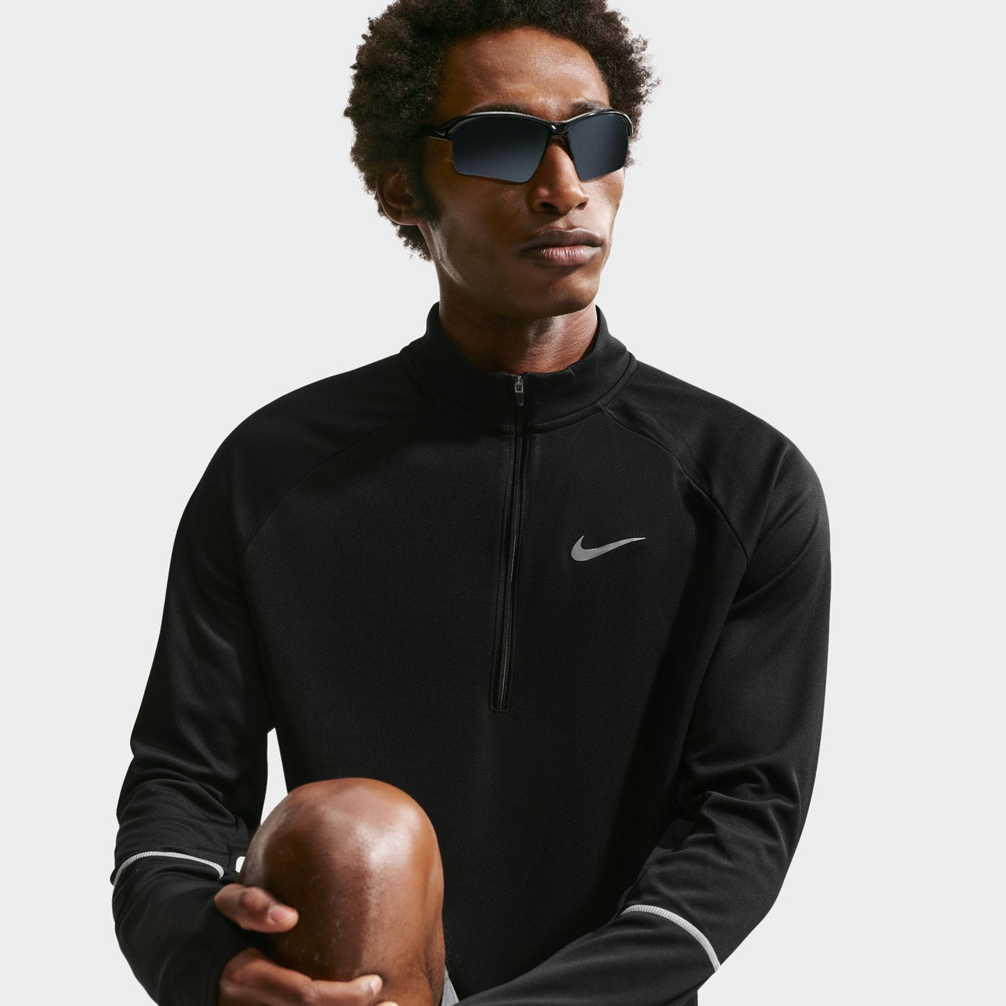 Nike Dri-Fit UV Miler Top Half Zip / Black