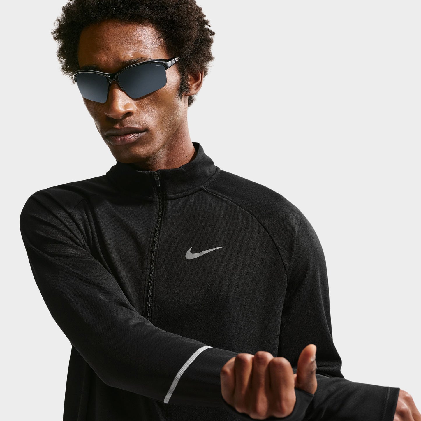 Nike Dri-Fit UV Miler Top Half Zip / Black