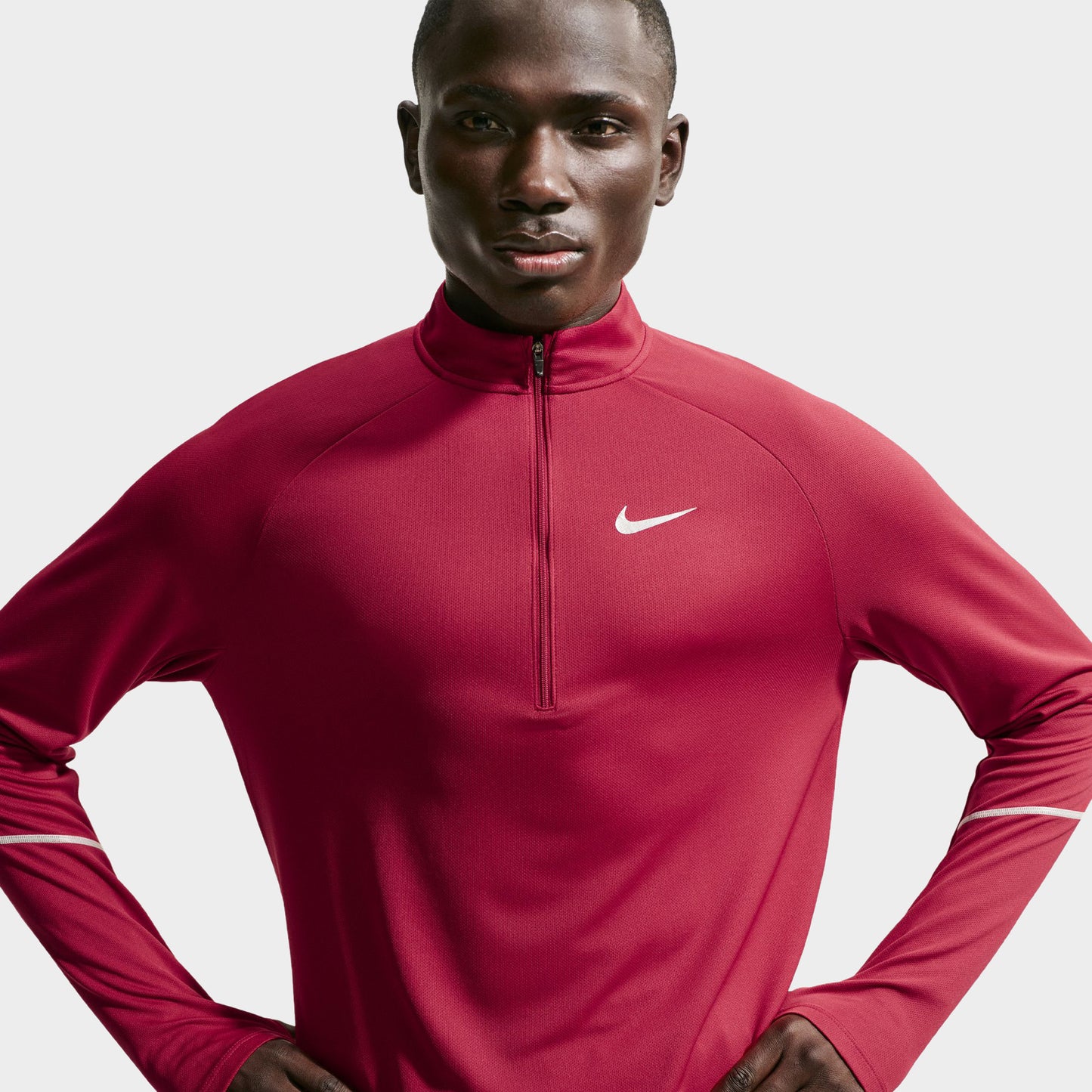 Nike Dri-Fit UV Miler Half Zip / Tought Red