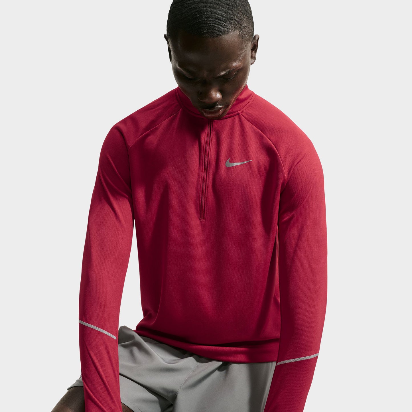 Nike Dri-Fit UV Miler Half Zip / Tought Red