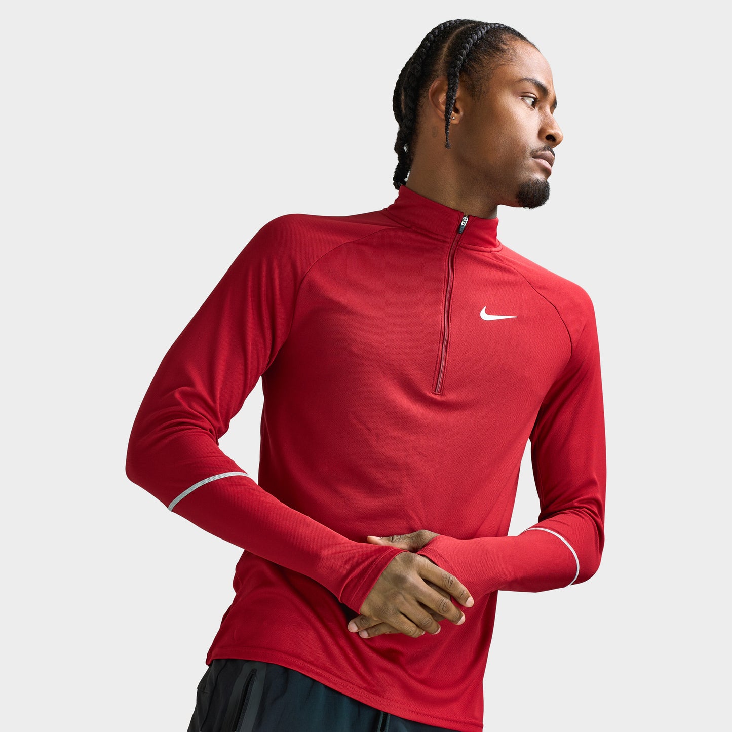 Nike Dri-Fit UV Miler Half Zip / Tough Red