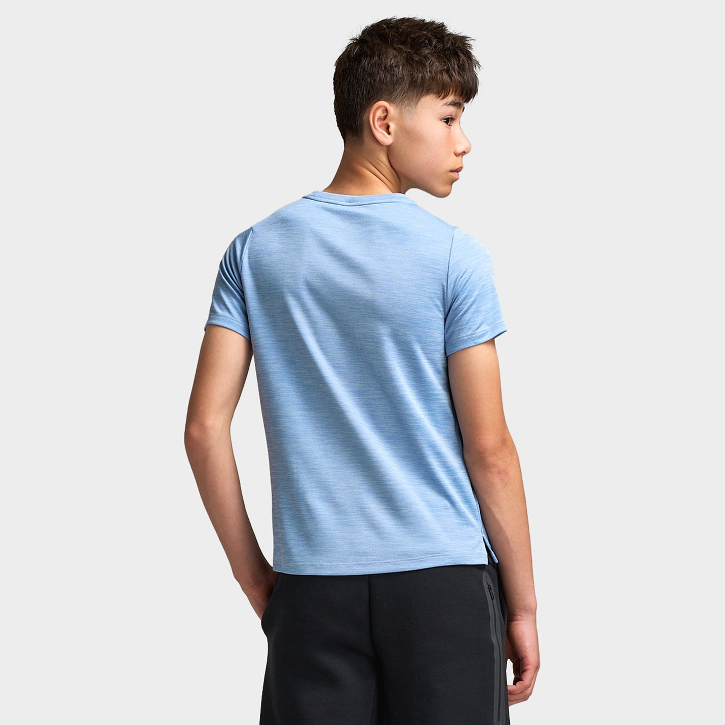 Nike Dri-Fit Juniors' Miler Tee Work Blue / Hydrogen Blue - Reflective Silver