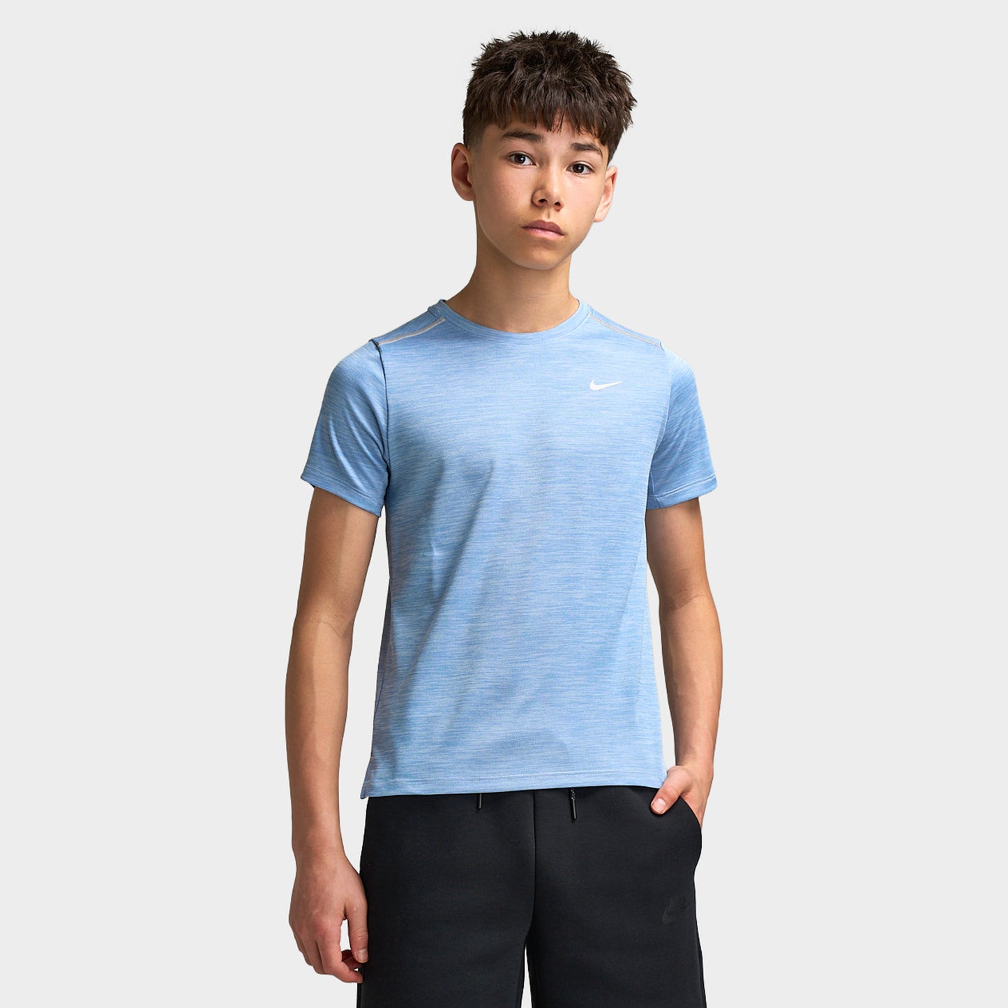 Nike Dri-Fit Juniors' Miler Tee Work Blue / Hydrogen Blue - Reflective Silver