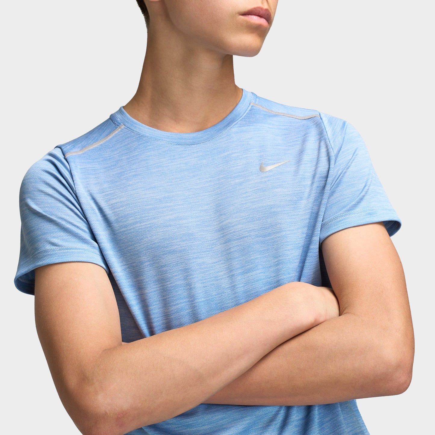 Nike Dri-Fit Juniors' Miler Tee Work Blue / Hydrogen Blue - Reflective Silver