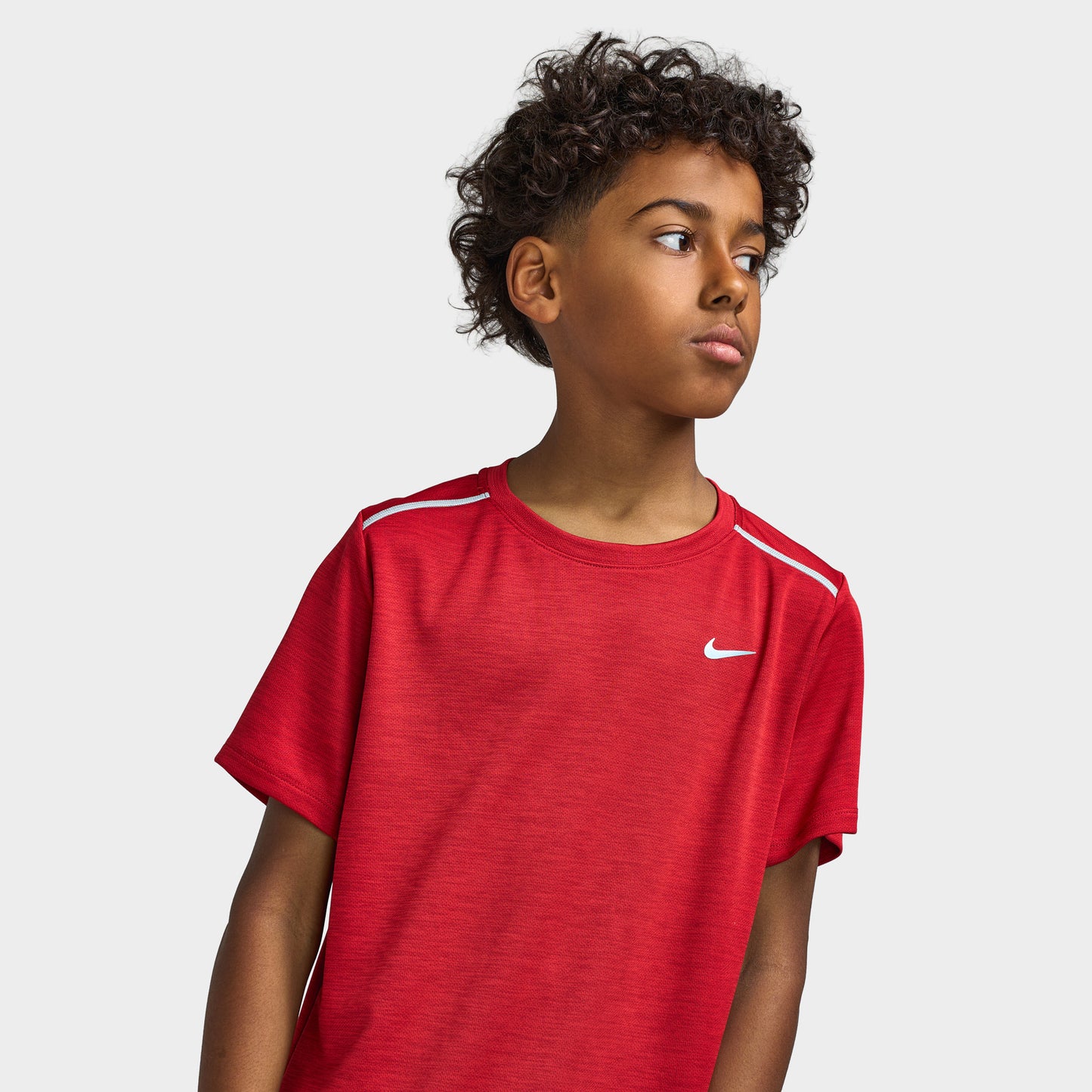 Nike T-shirt Dri-FIT Miler pour garçon / Rouge résistant
