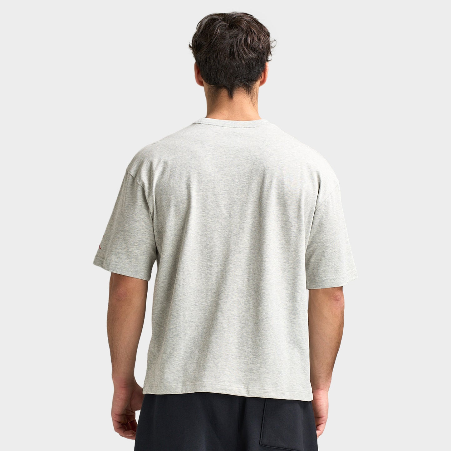 Jordan Flight Essentials Men's Boxy Graphic T-Shirt Grey Heather / University red