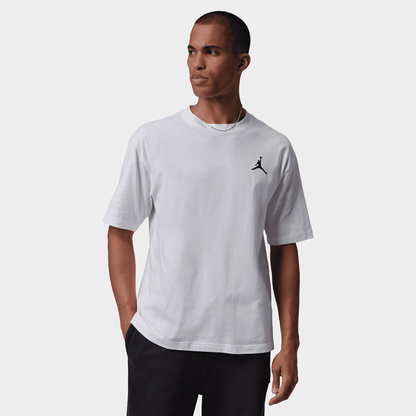 Jordan Embroidered Jumpman Tee / White