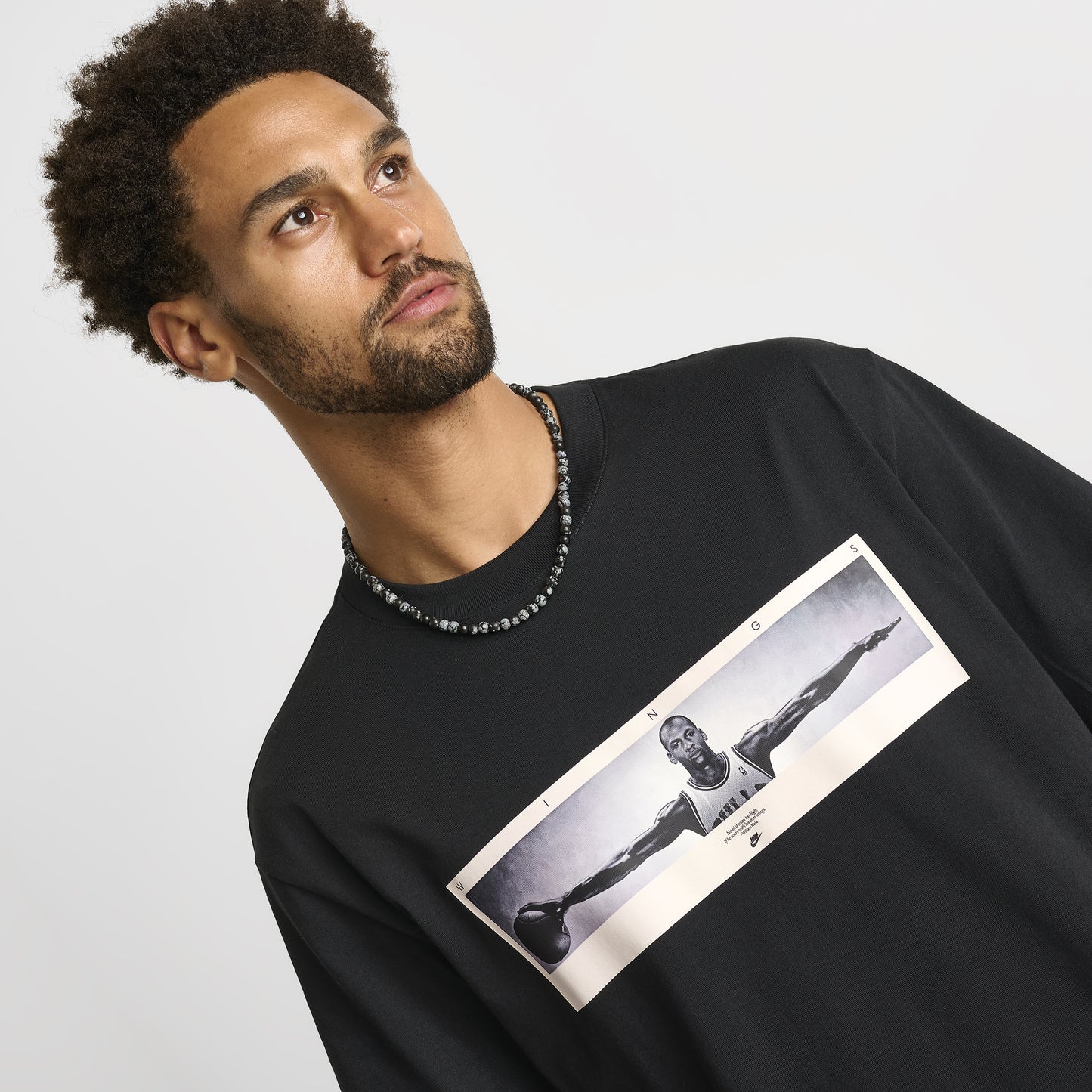 Jordan Men's Photo T-Shirt Black / White