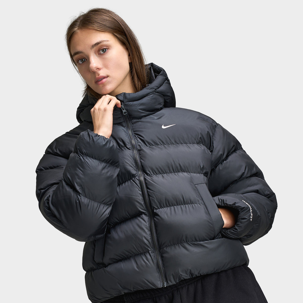 Nike Femmes Therma-FIT SYN Classique Veste Noir / Voile