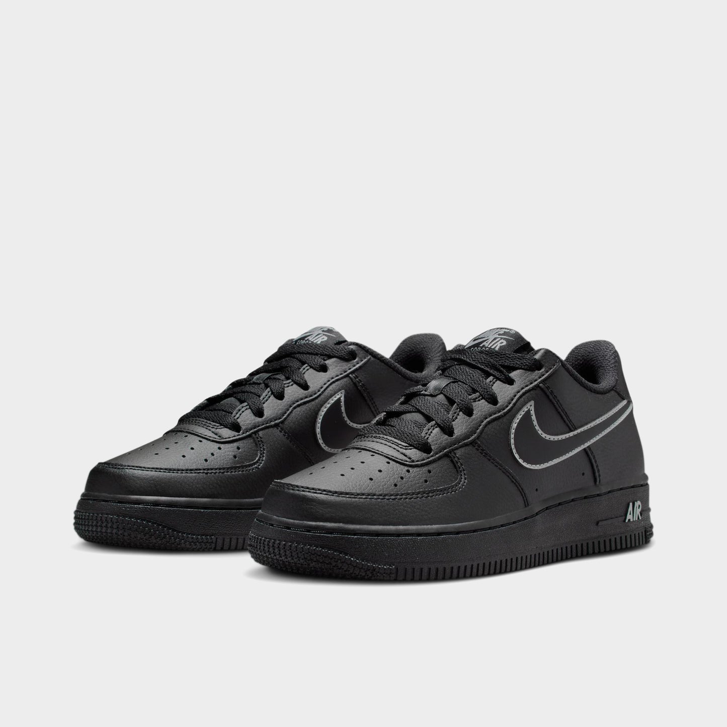 Nike Air Force 1 GS Black / Light Smoke Grey