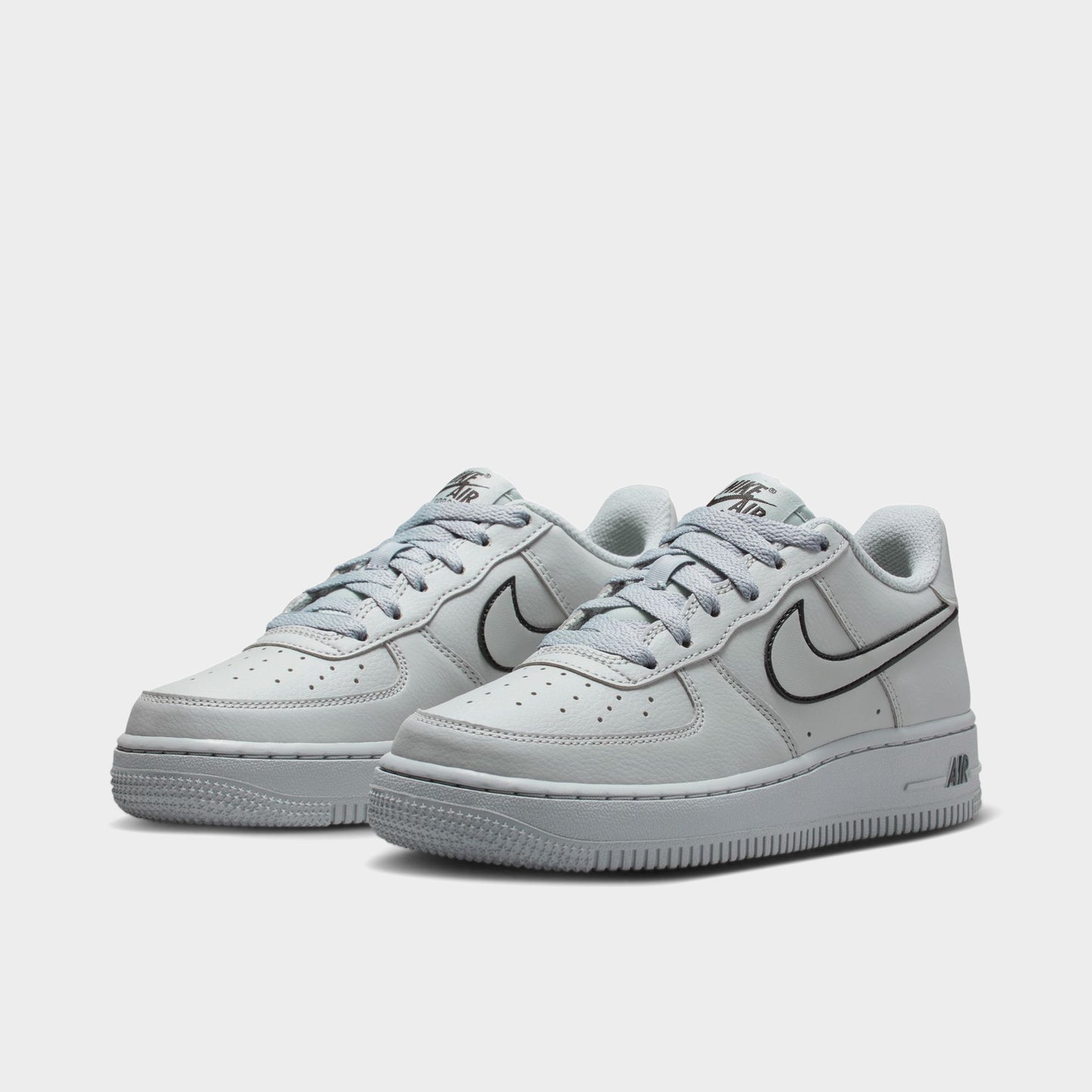 Nike Air Force 1 GS Light Smoke Grey / Black