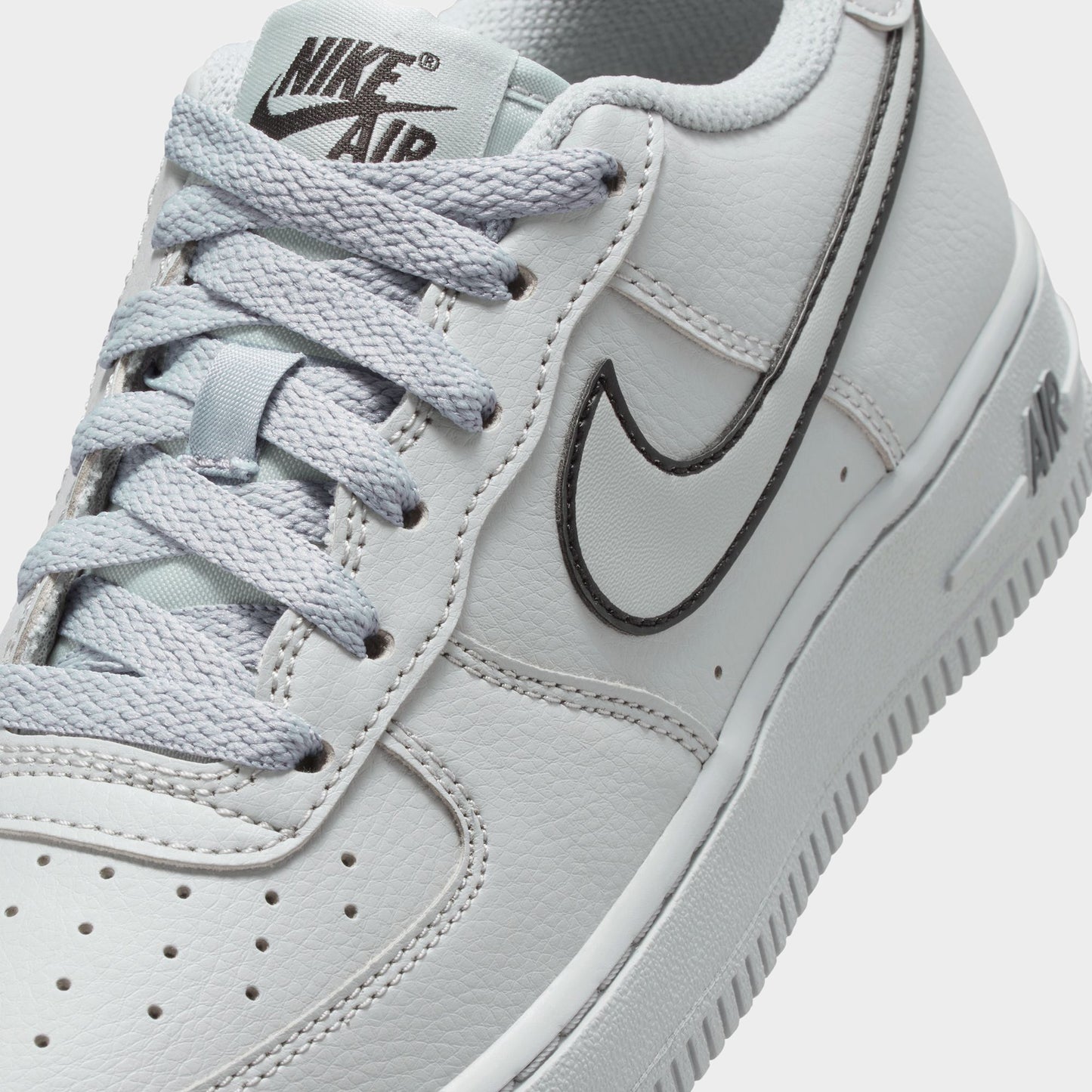 Nike Air Force 1 GS Light Smoke Grey / Black