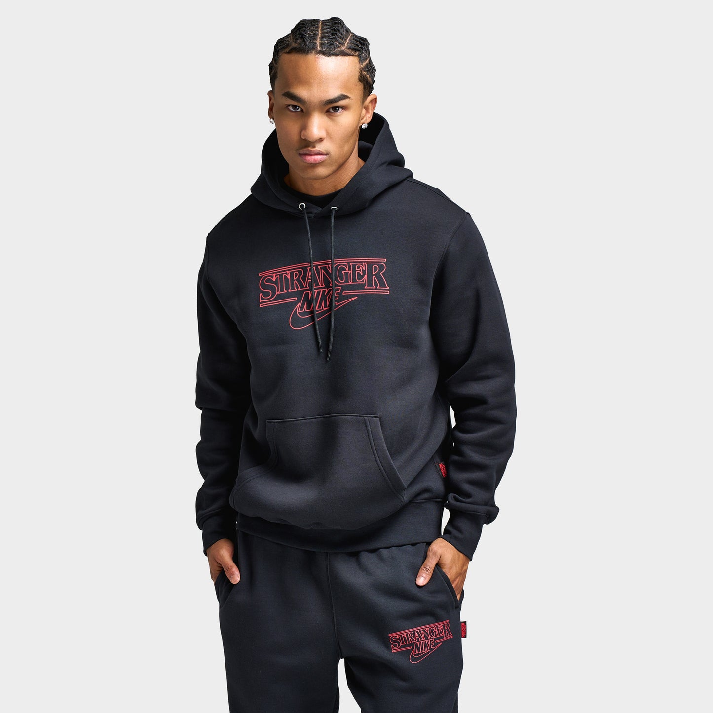 Nike Energy Club Chandail à Capuchon Stranger Things 5 / Noir