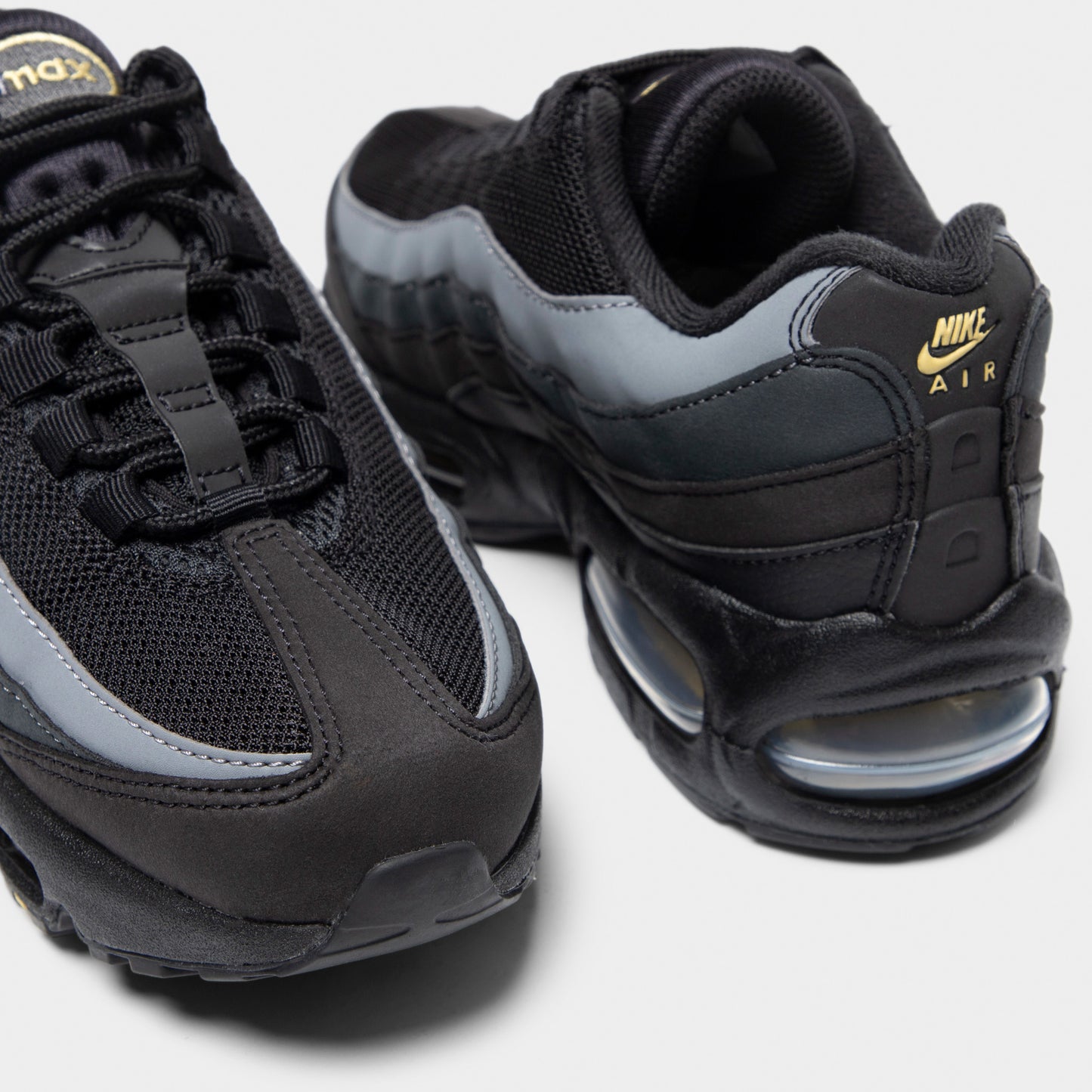 Nike Air Max 95 GS Noir / Or Buffle - Anthrachite