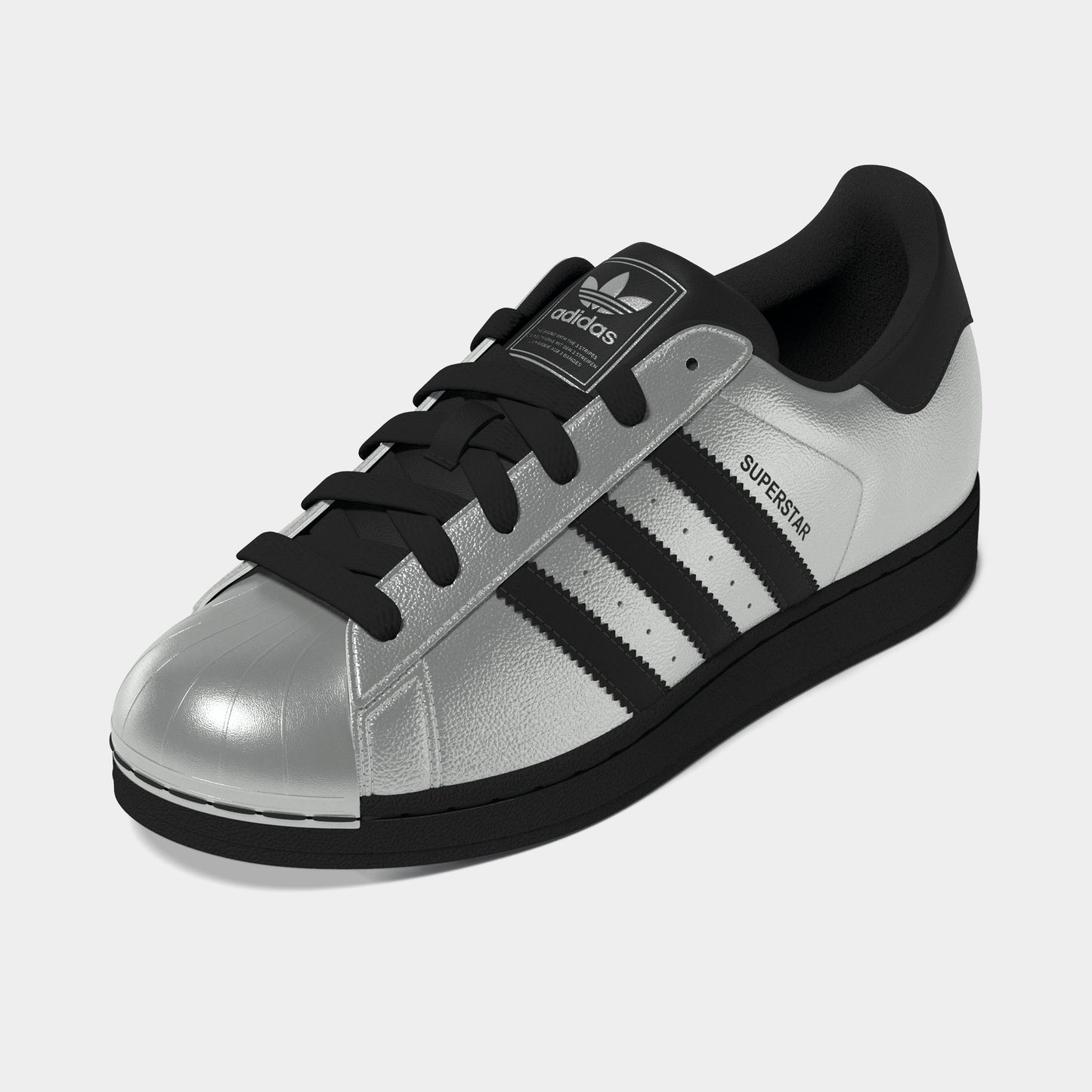 adidas Femmes Superstar II Argent Métallique / Noir - Noir