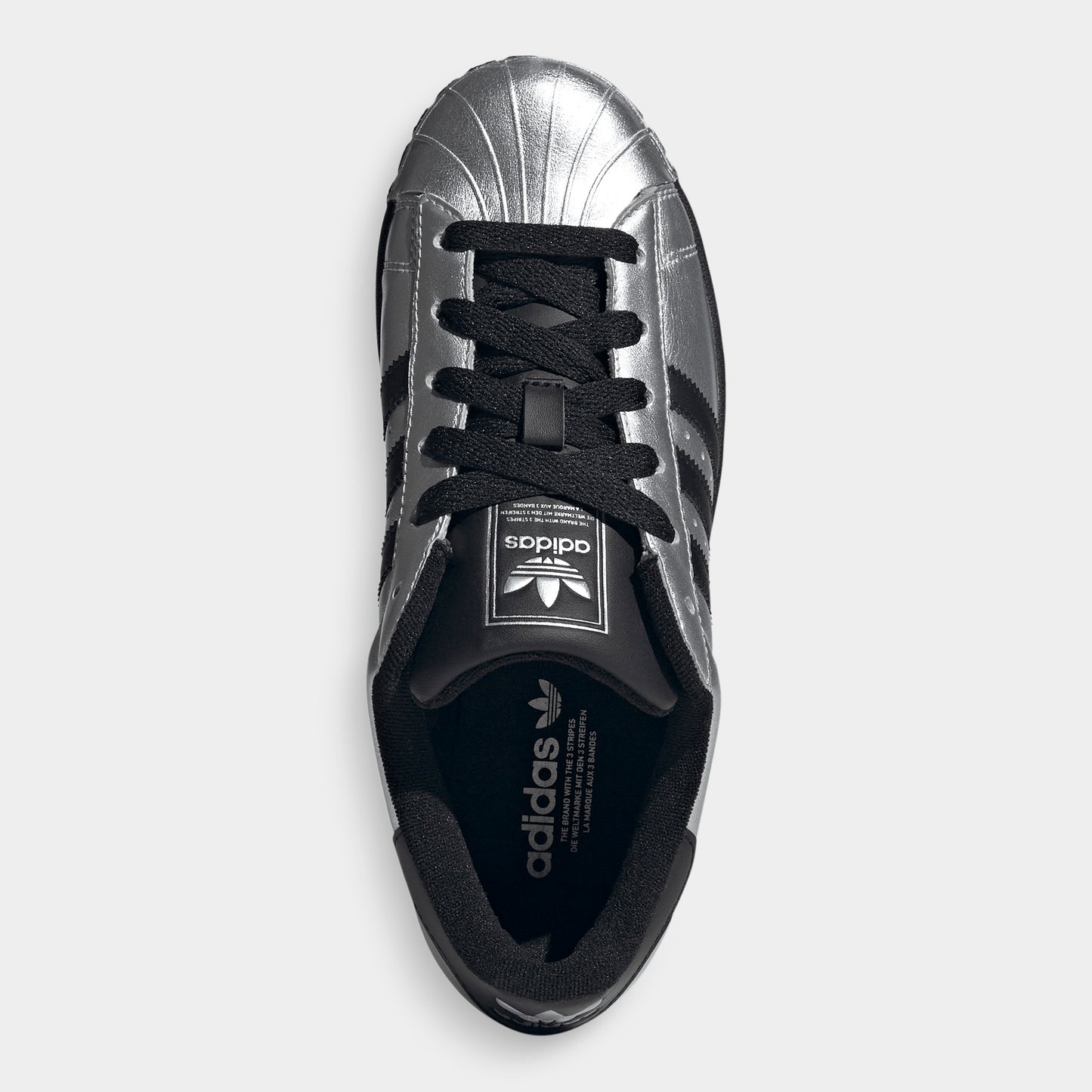 adidas Femmes Superstar II Argent Métallique / Noir - Noir