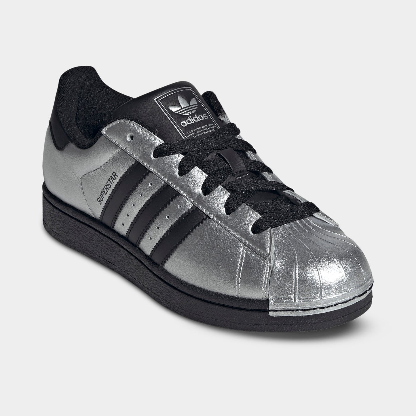 adidas Femmes Superstar II Argent Métallique / Noir - Noir