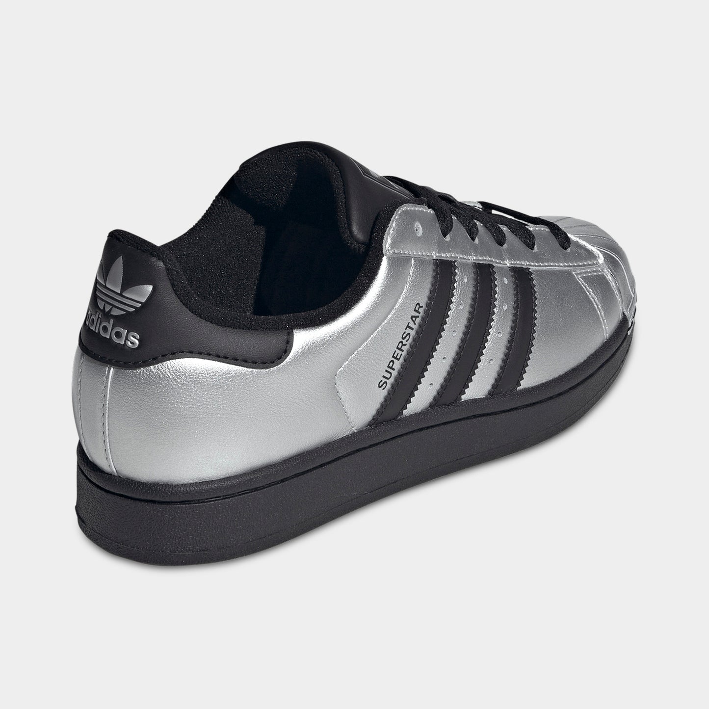 adidas Femmes Superstar II Argent Métallique / Noir - Noir