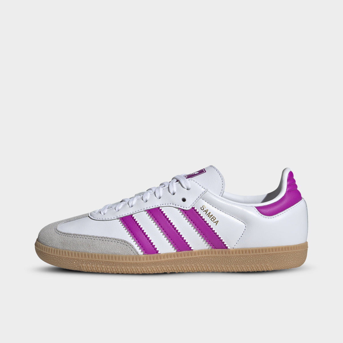 adidas Juniors Samba OG White Purple Burgundy Gum