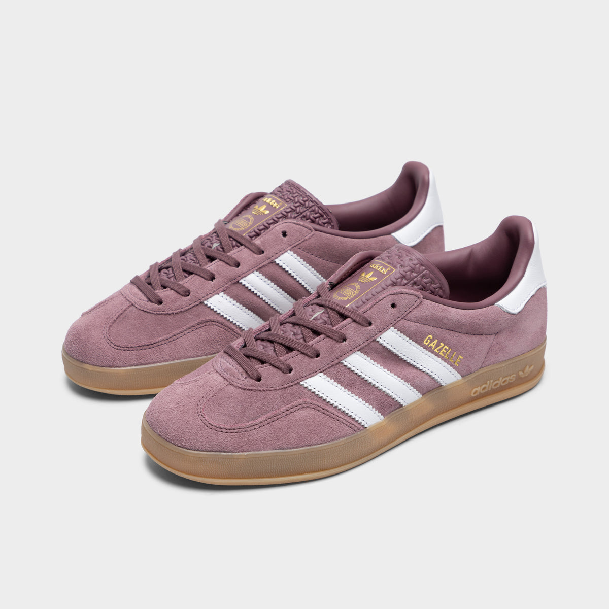 adidas Women s Gazelle Indoor Shadow Fig White Gum