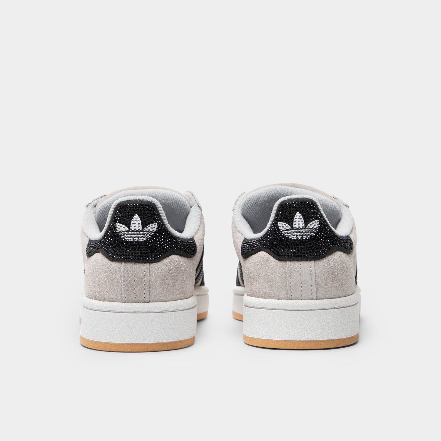 adidas Femmes Campus Gris / Noir - Argent métallique