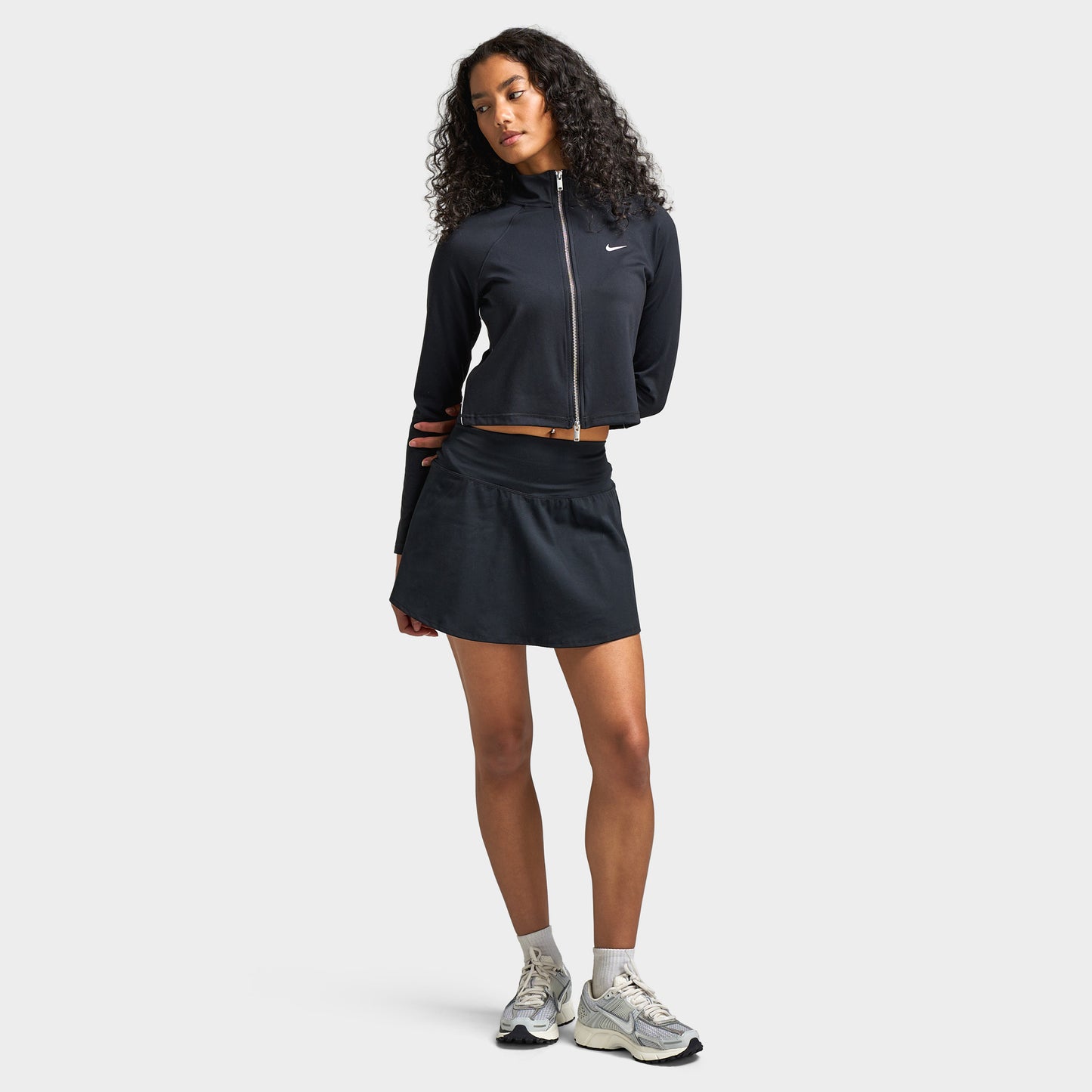 Nike One Femmes Dri-FIT Jupe Noir / Blanc