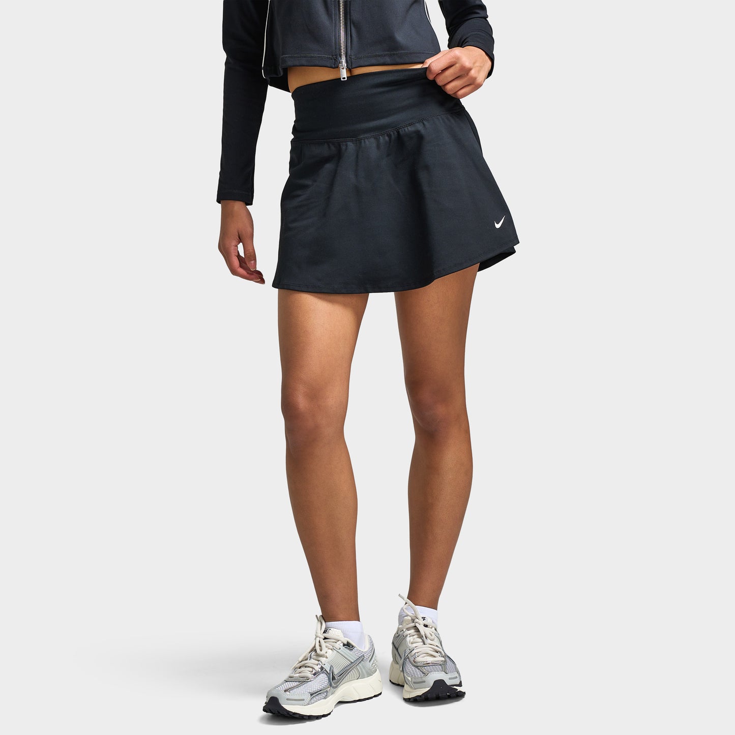 Nike One Femmes Dri-FIT Jupe Noir / Blanc