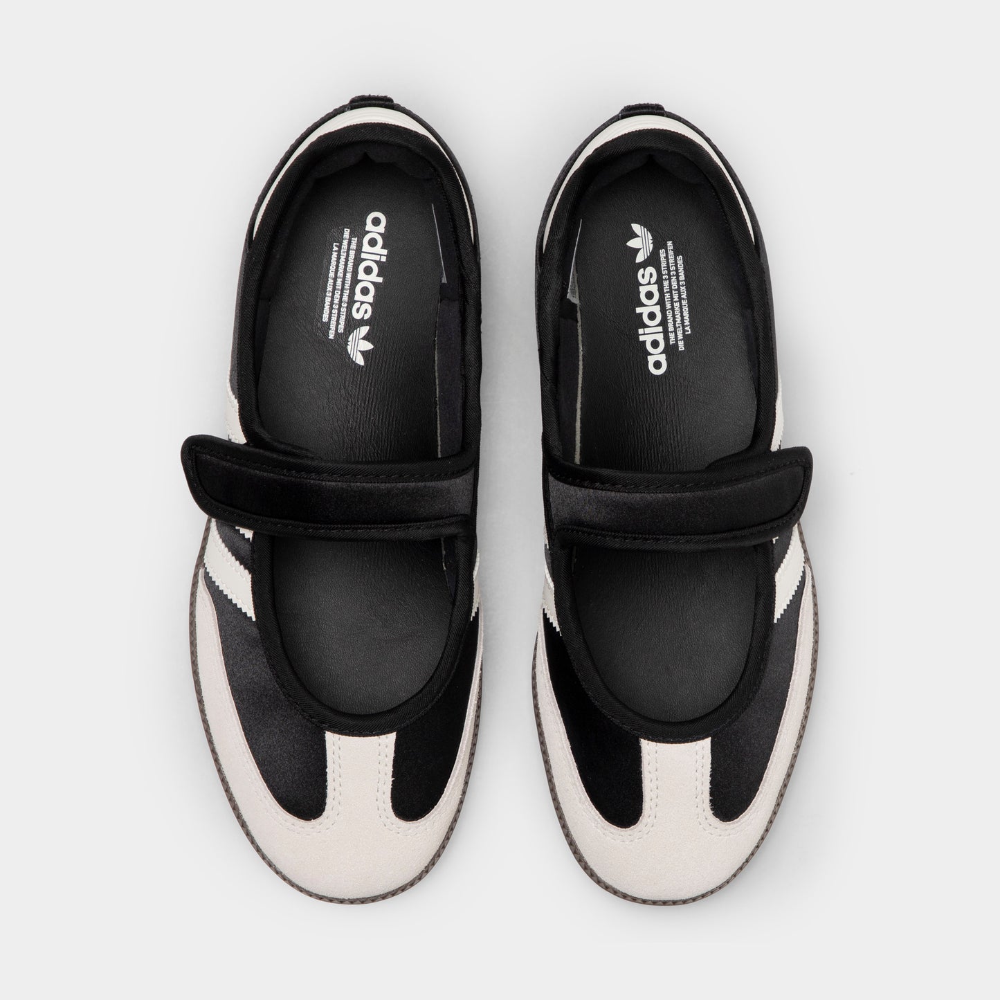 adidas Femmes Samba Jane Noir / Blanc cassé - Or métallique