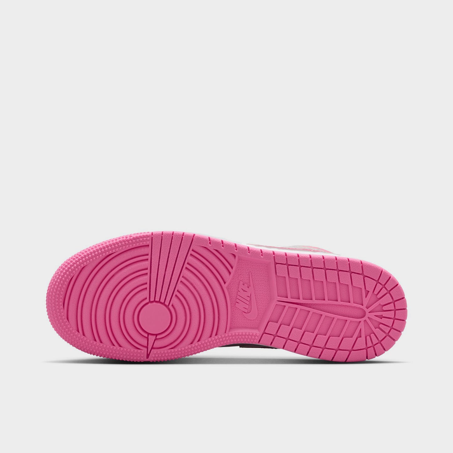 Jordan 1 Mid SE GS Gris clair / Rose Fluo - Voile