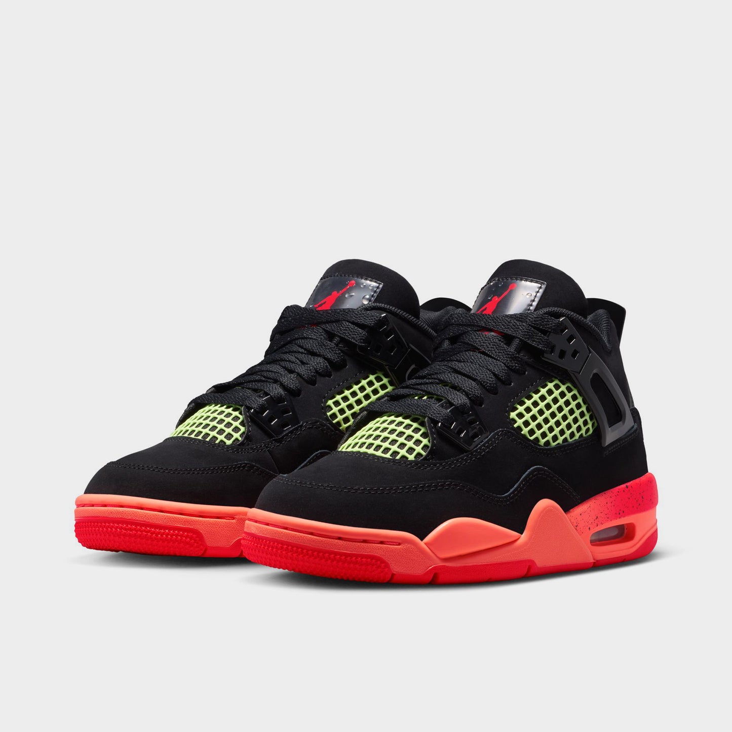 Jordan 4 KS Retro GS Black / Infrared 23 - Bright Mango