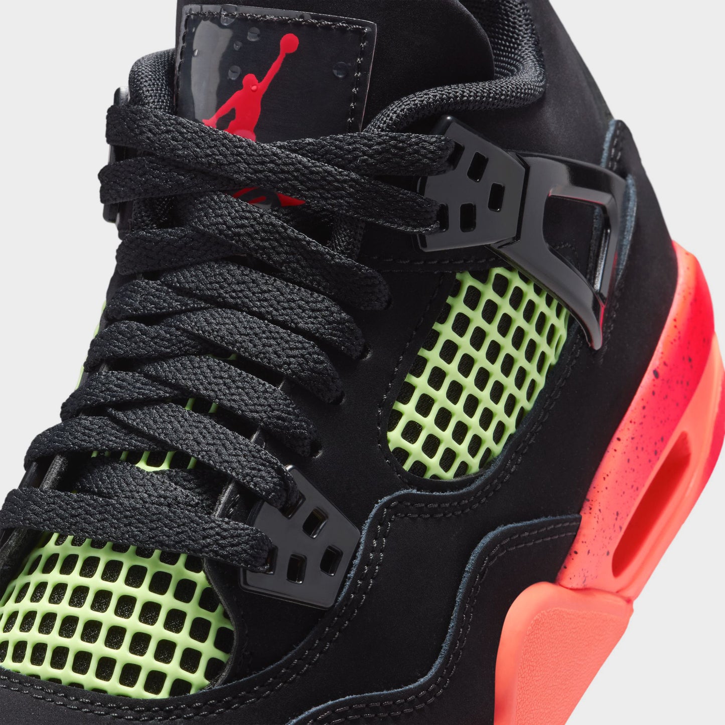 Jordan 4 KS Retro GS Black / Infrared 23 - Bright Mango