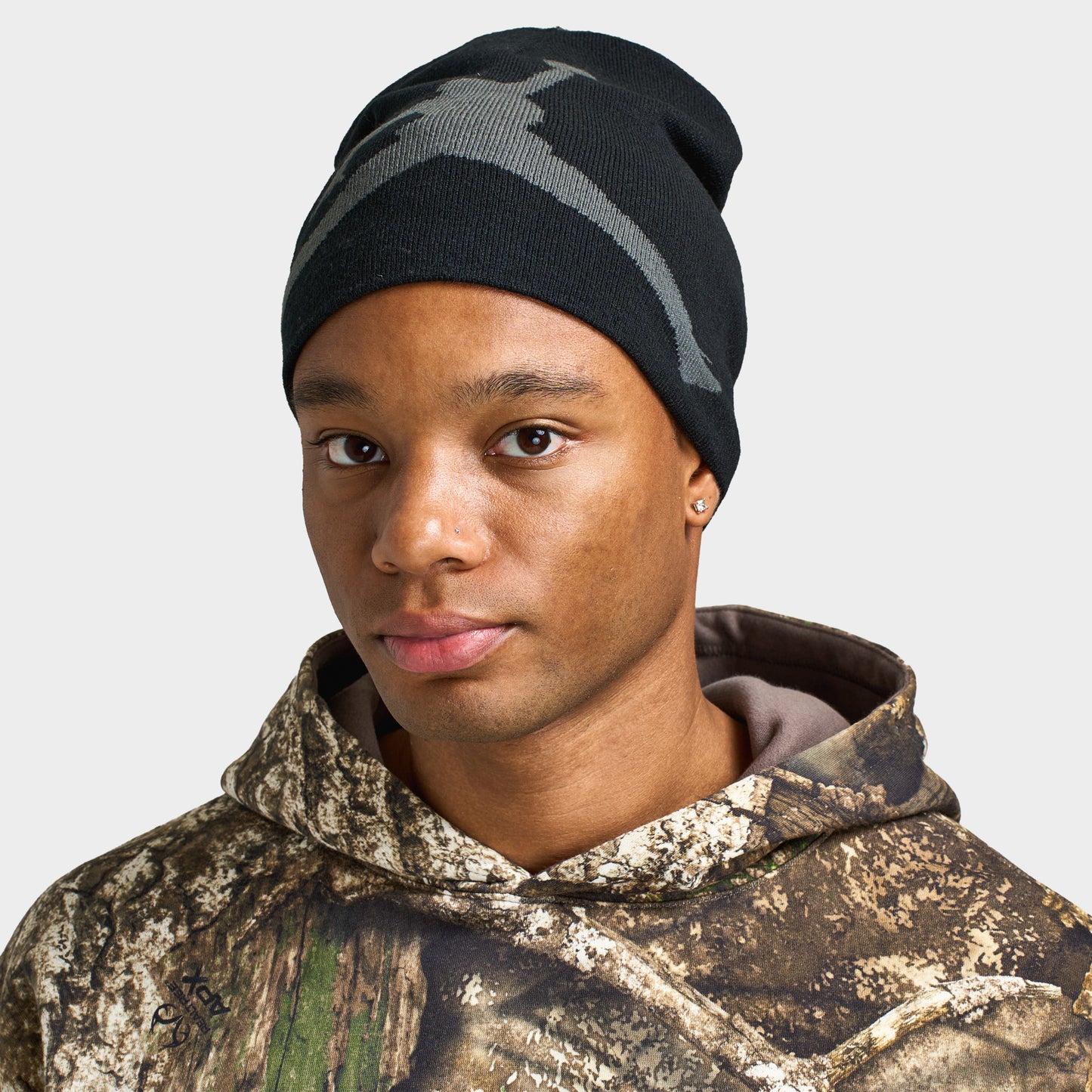 Jordan Brooklyn Peak Beanie Black / Anthracite