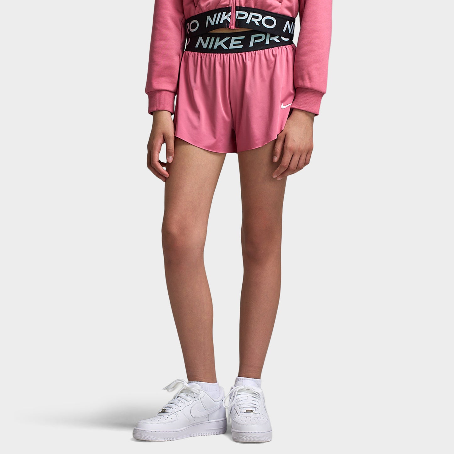 Nike Dri-FIT Juniors' 2in1 Knit Shorts Peony / Peony - Black