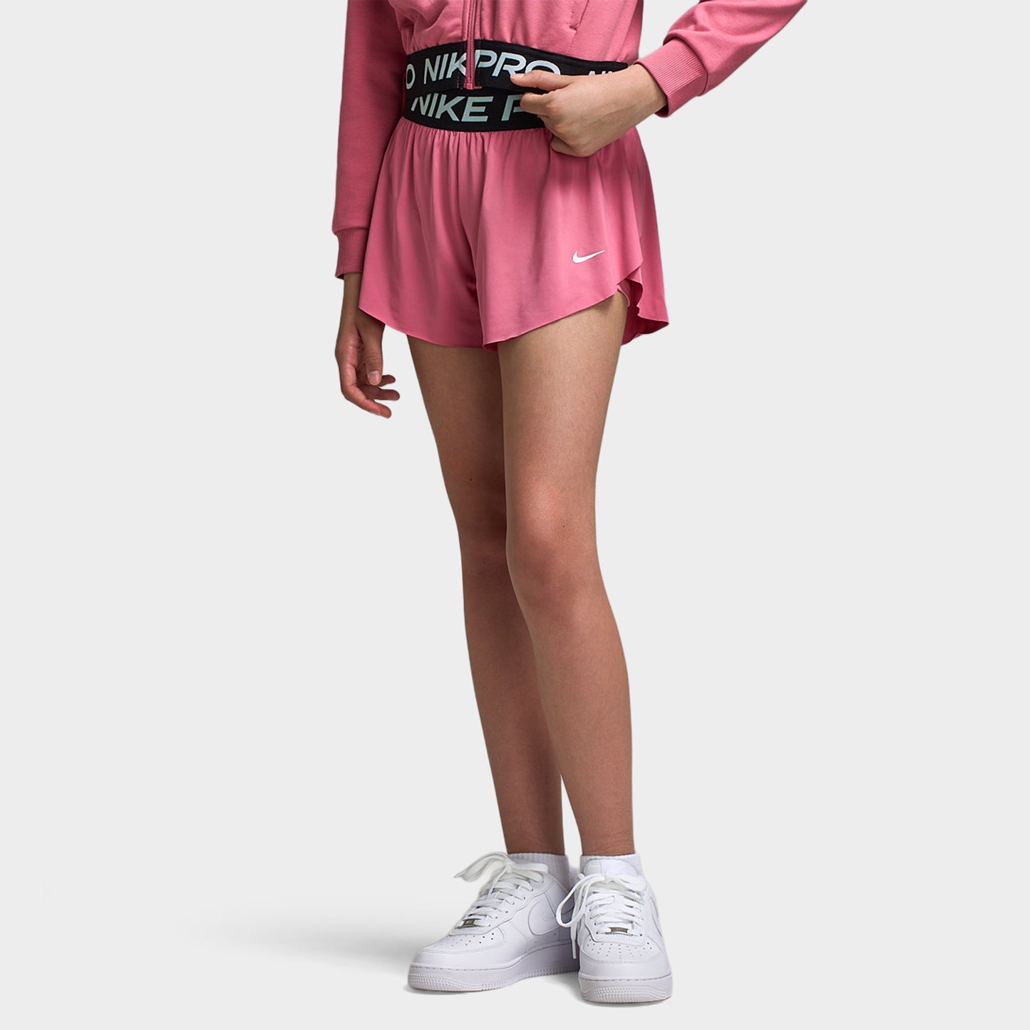Nike Dri-FIT Juniors' 2in1 Knit Shorts Peony / Peony - Black
