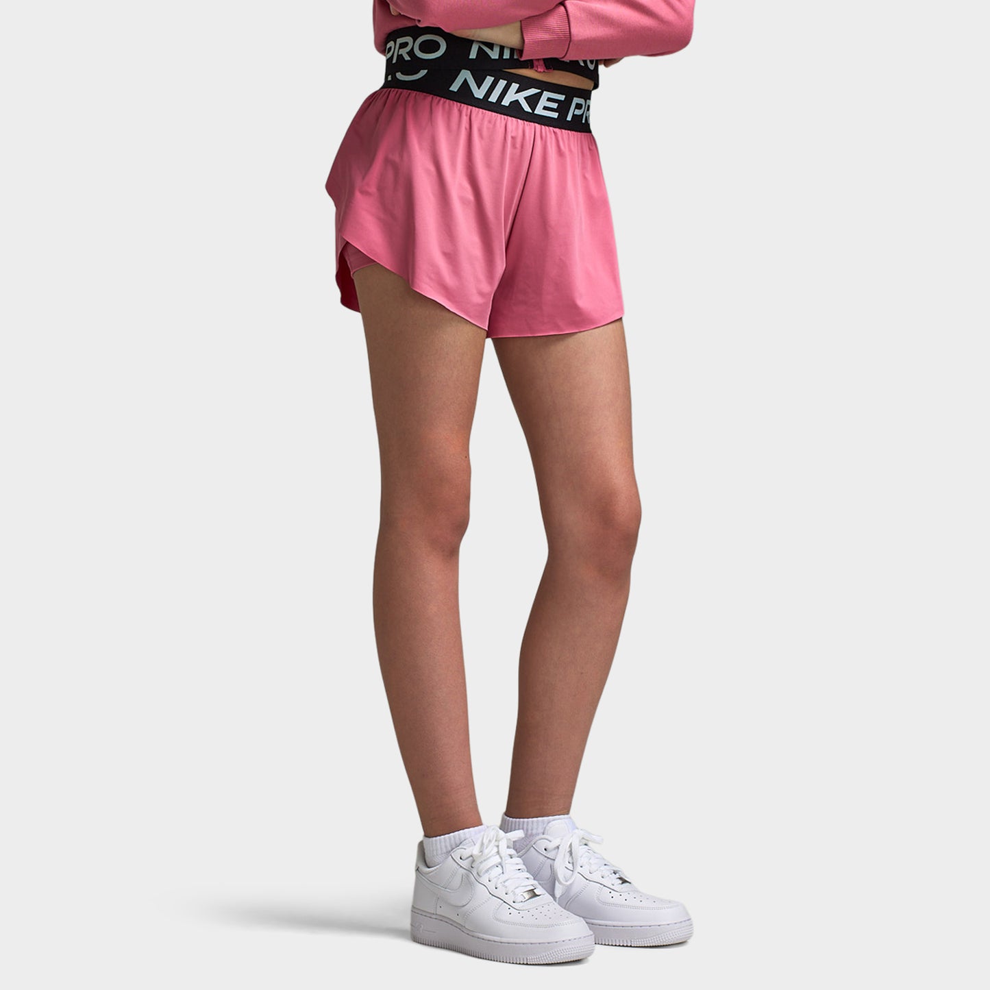 Nike Dri-FIT Juniors' 2in1 Knit Shorts Peony / Peony - Black