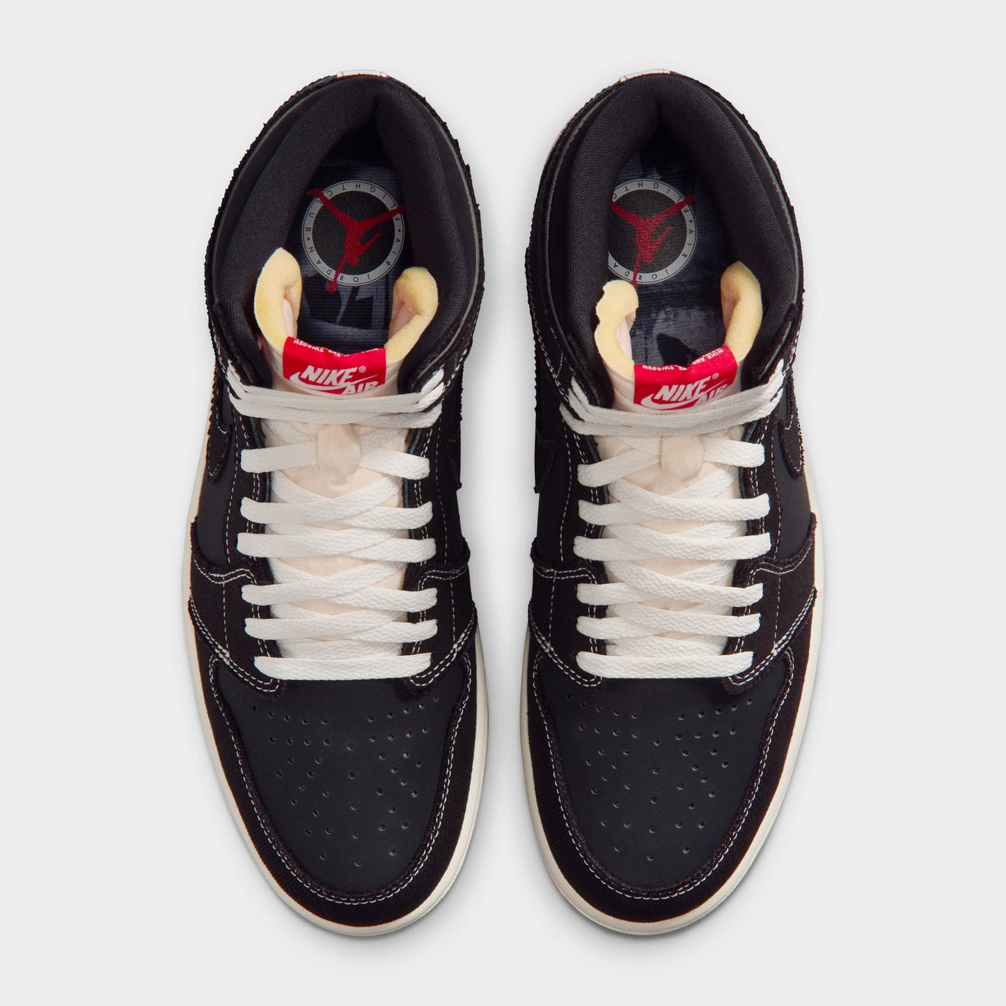 Jordan 1 Retro High OG Flight Club Black / University Red - Sail