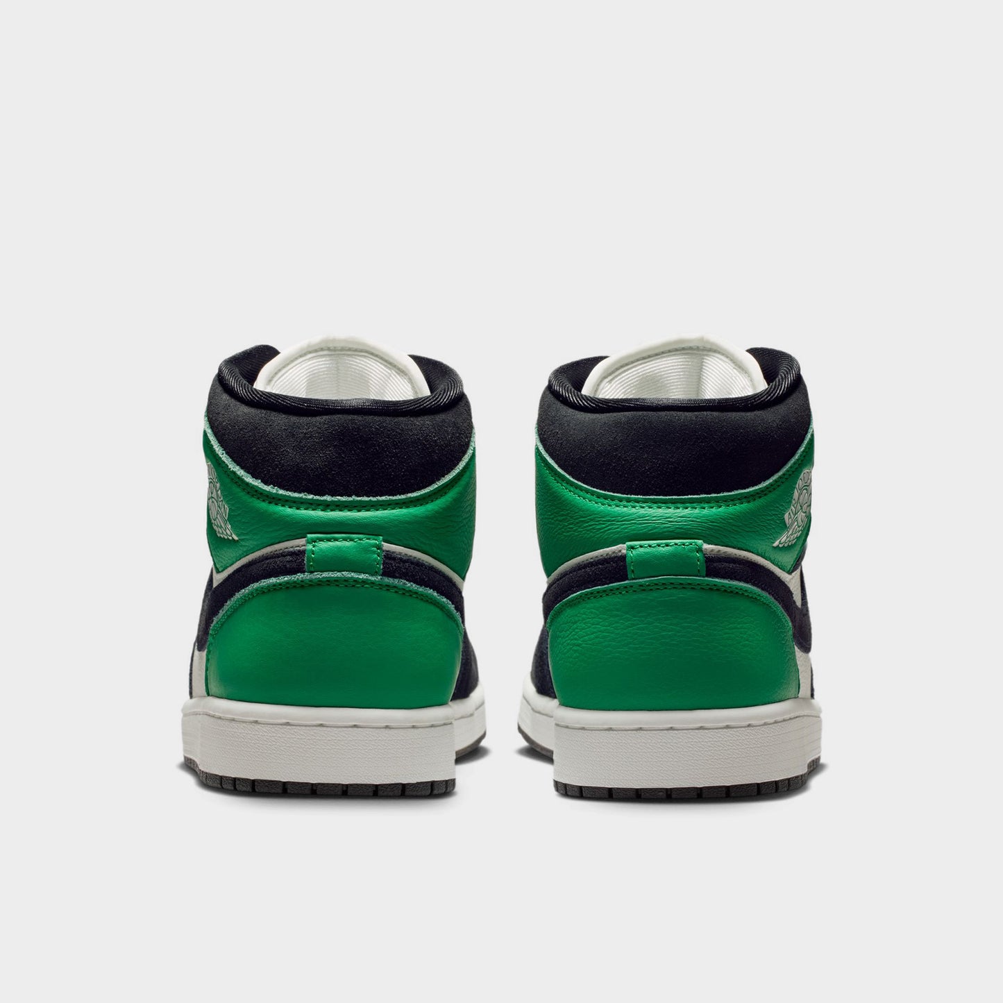 Jordan 1 Mid SE Summit White / Black - Lucky Green