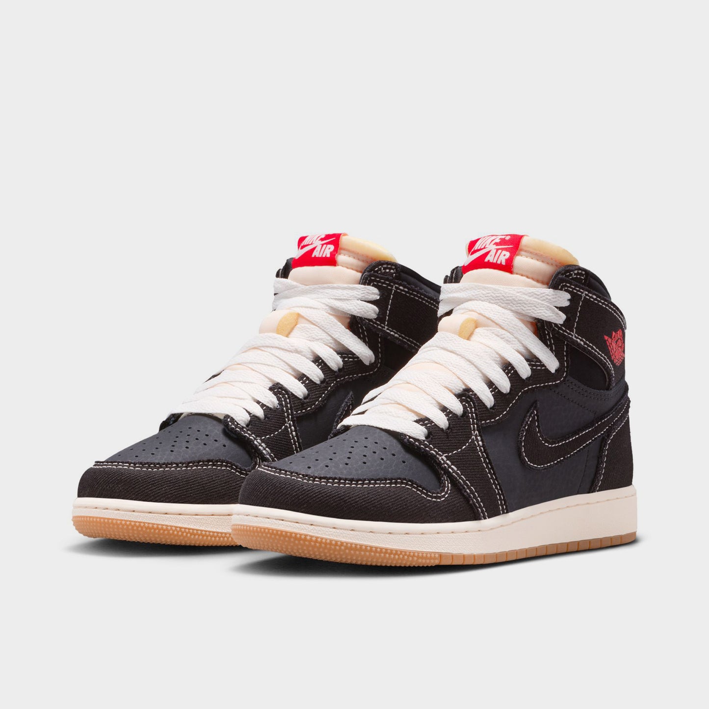 Jordan 1 High OG Retro GS Black / University Red - Sail
