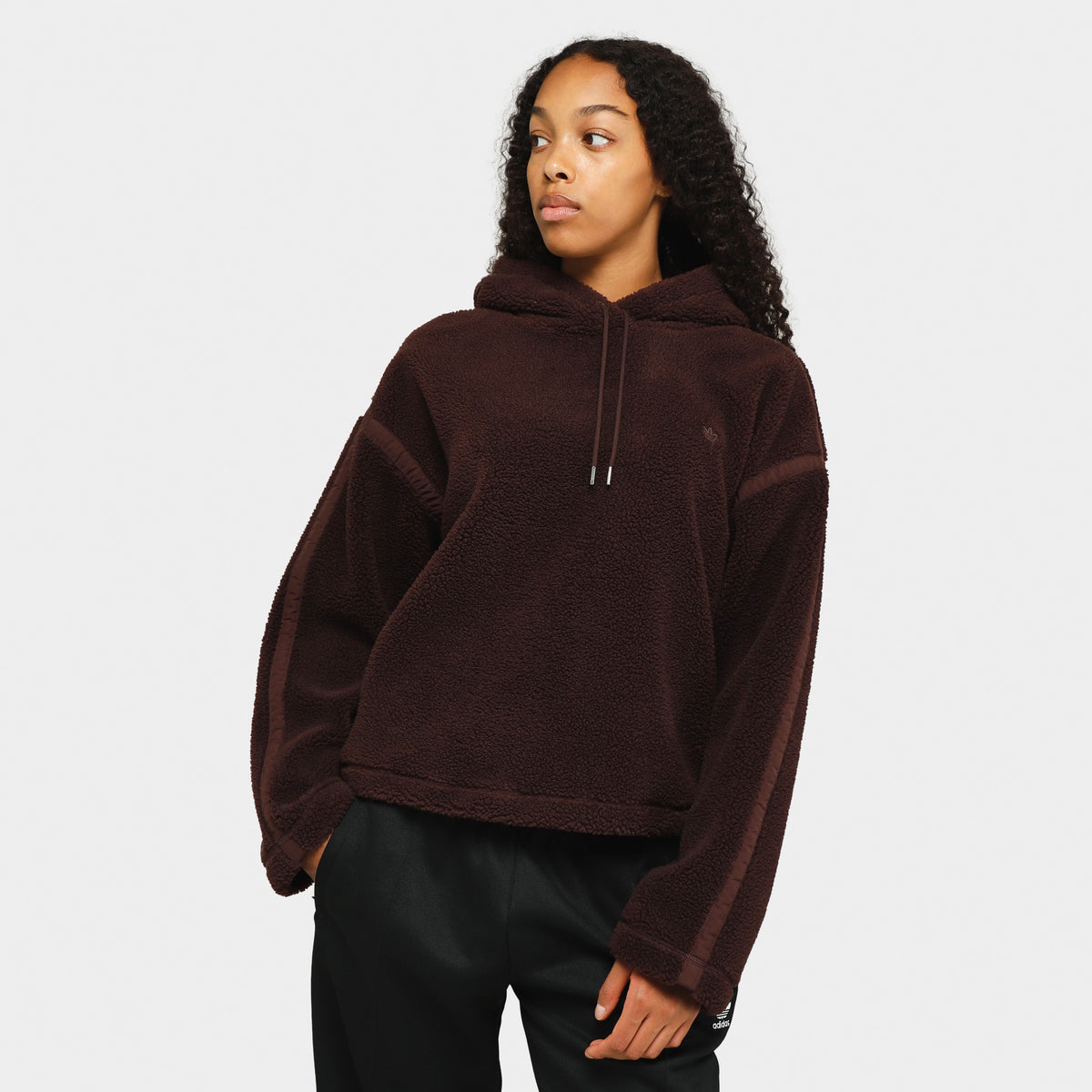 Adidas sherpa hoodie womens outlet
