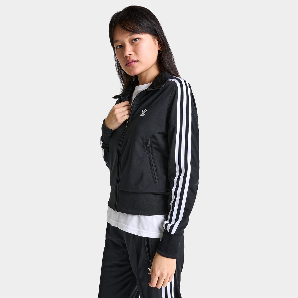 Adidas long track jacket women's discount