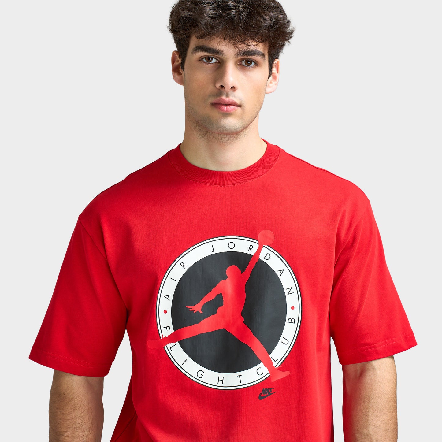 Jordan Graphic Flight Club Crew Neck Basic T-shirt / University Red