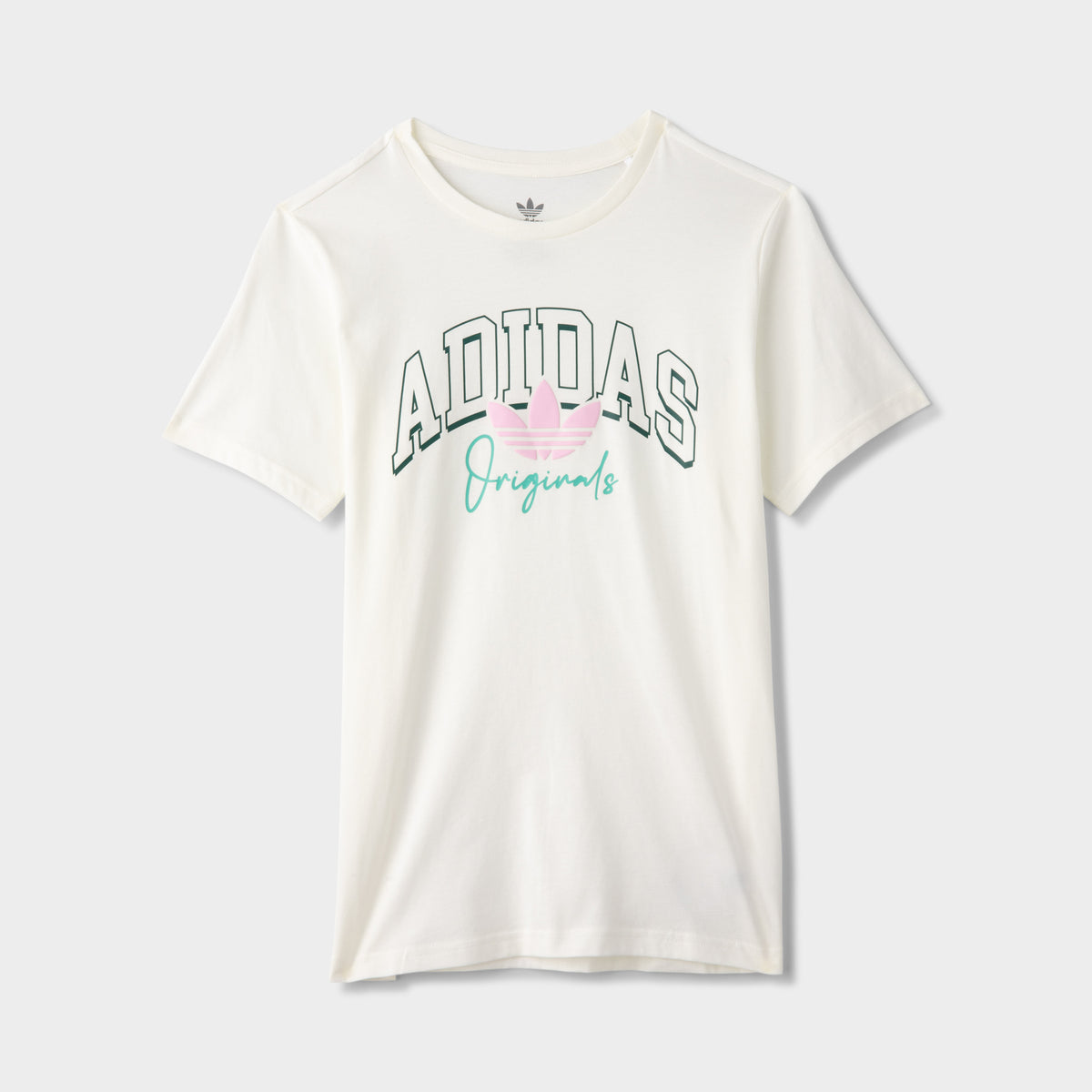 adidas Originals Junior Collegiate Graphic T shirt Off White