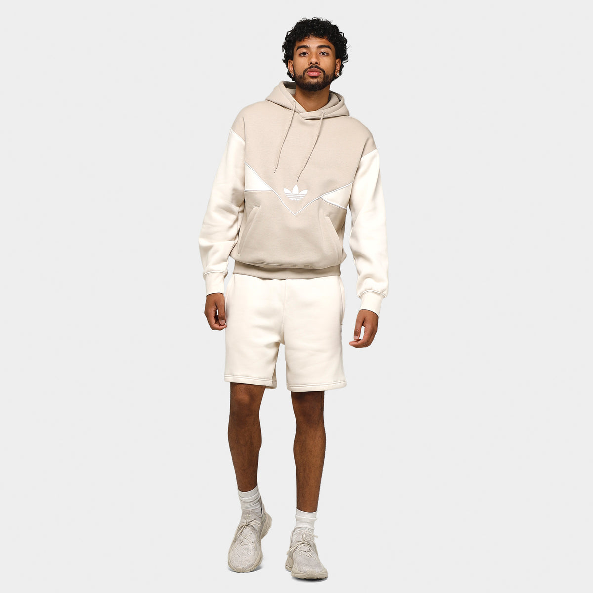 Cream adidas shorts sale