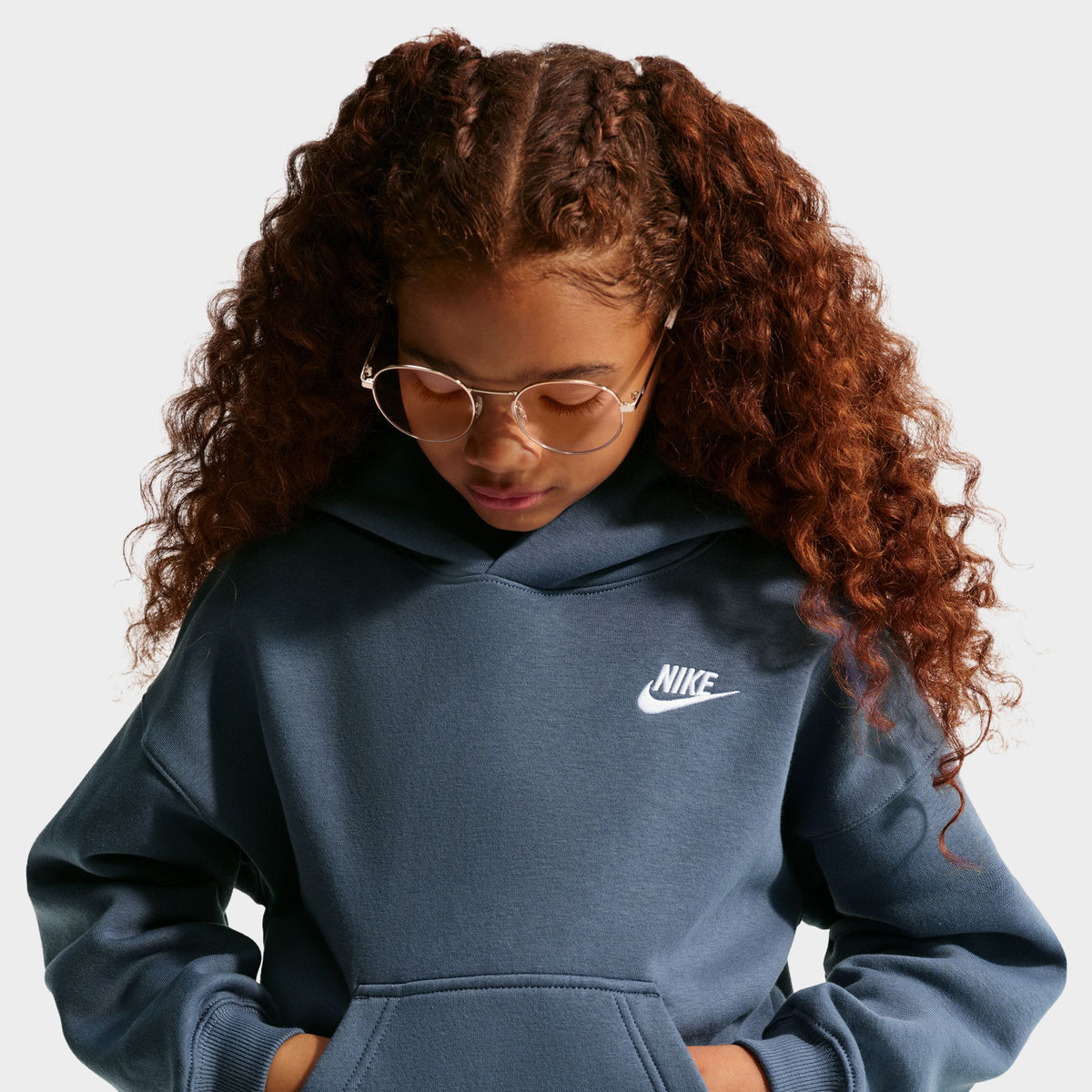 Nike Juniors' Club Fleece Hoodie / Diffused Blue