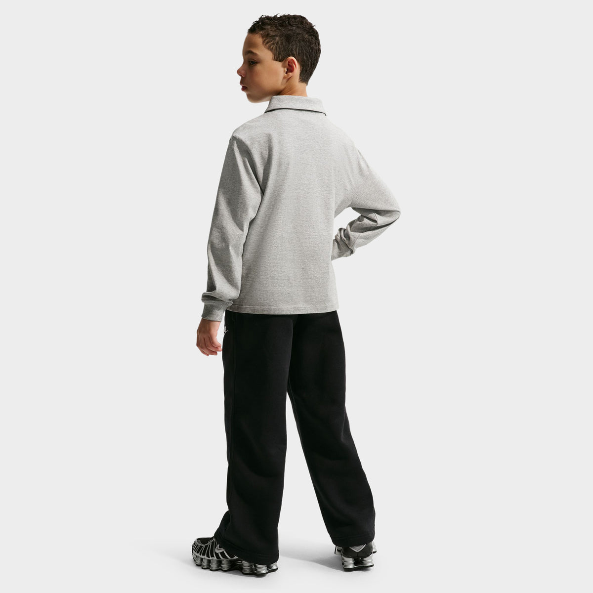 Nike Juniors' Loose Open Hem Pants / Black
