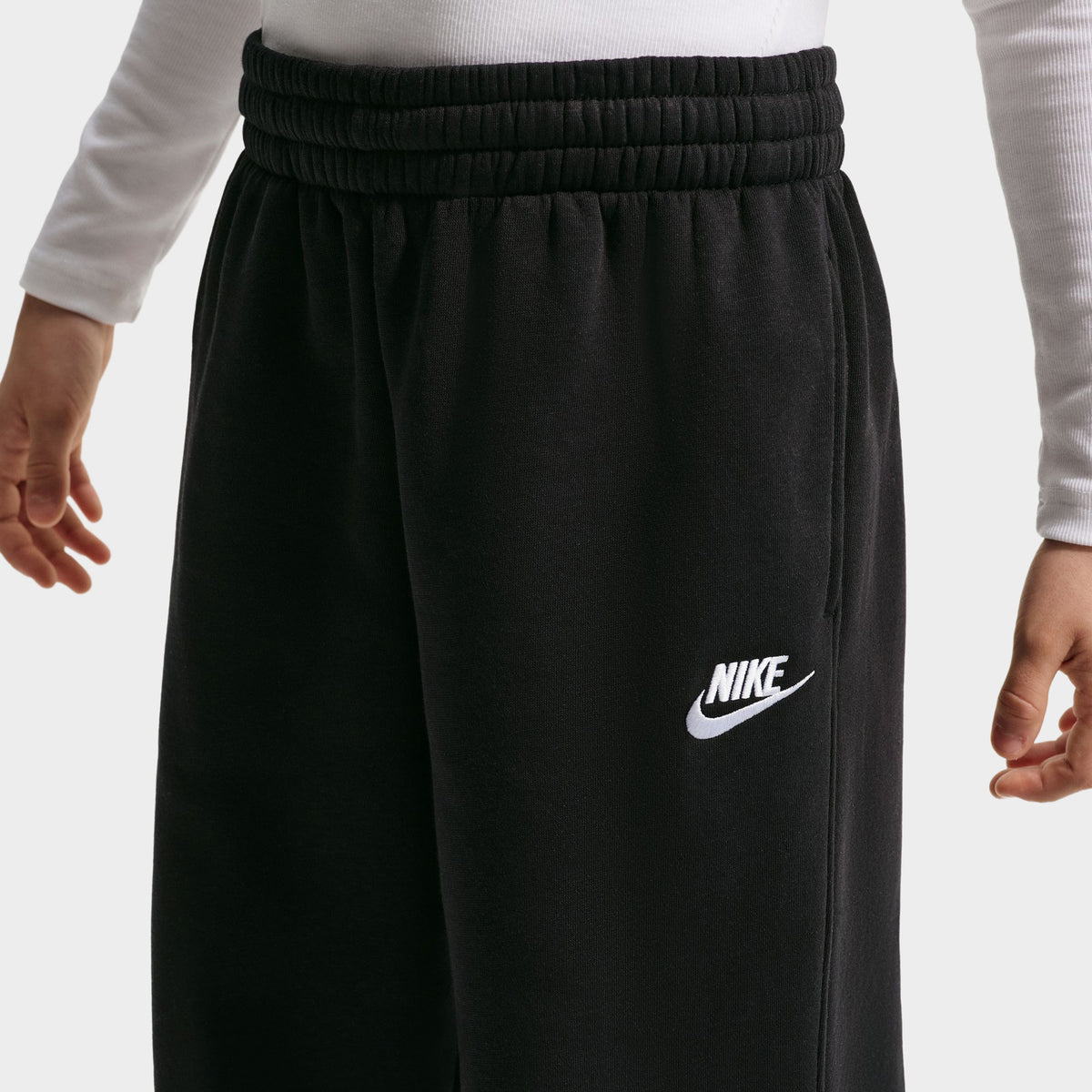 Nike Juniors' Loose Open Hem Pants / Black